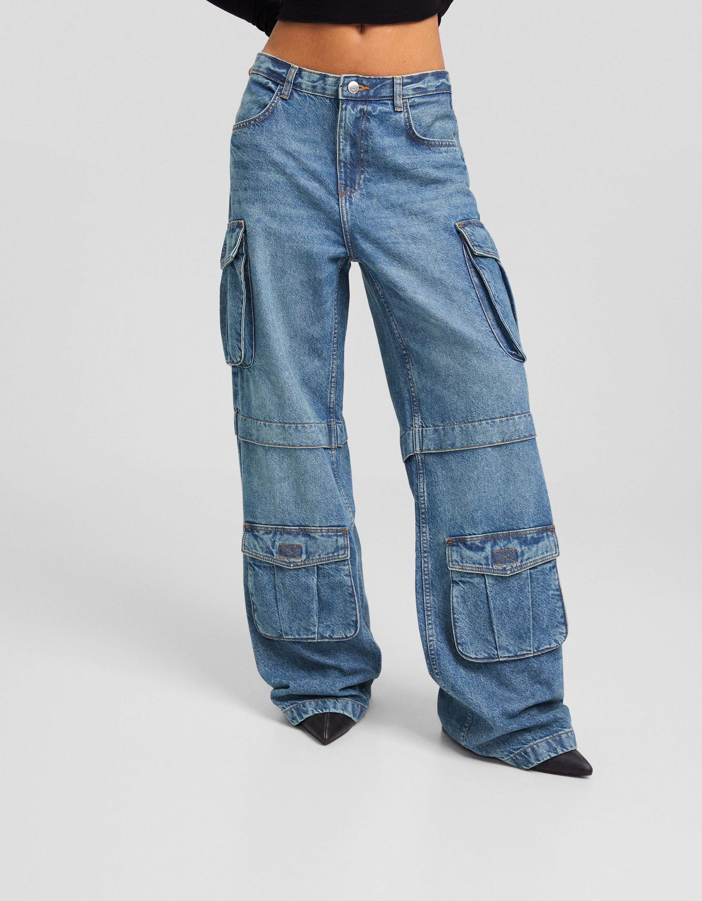 Jeans cargo multipocket
