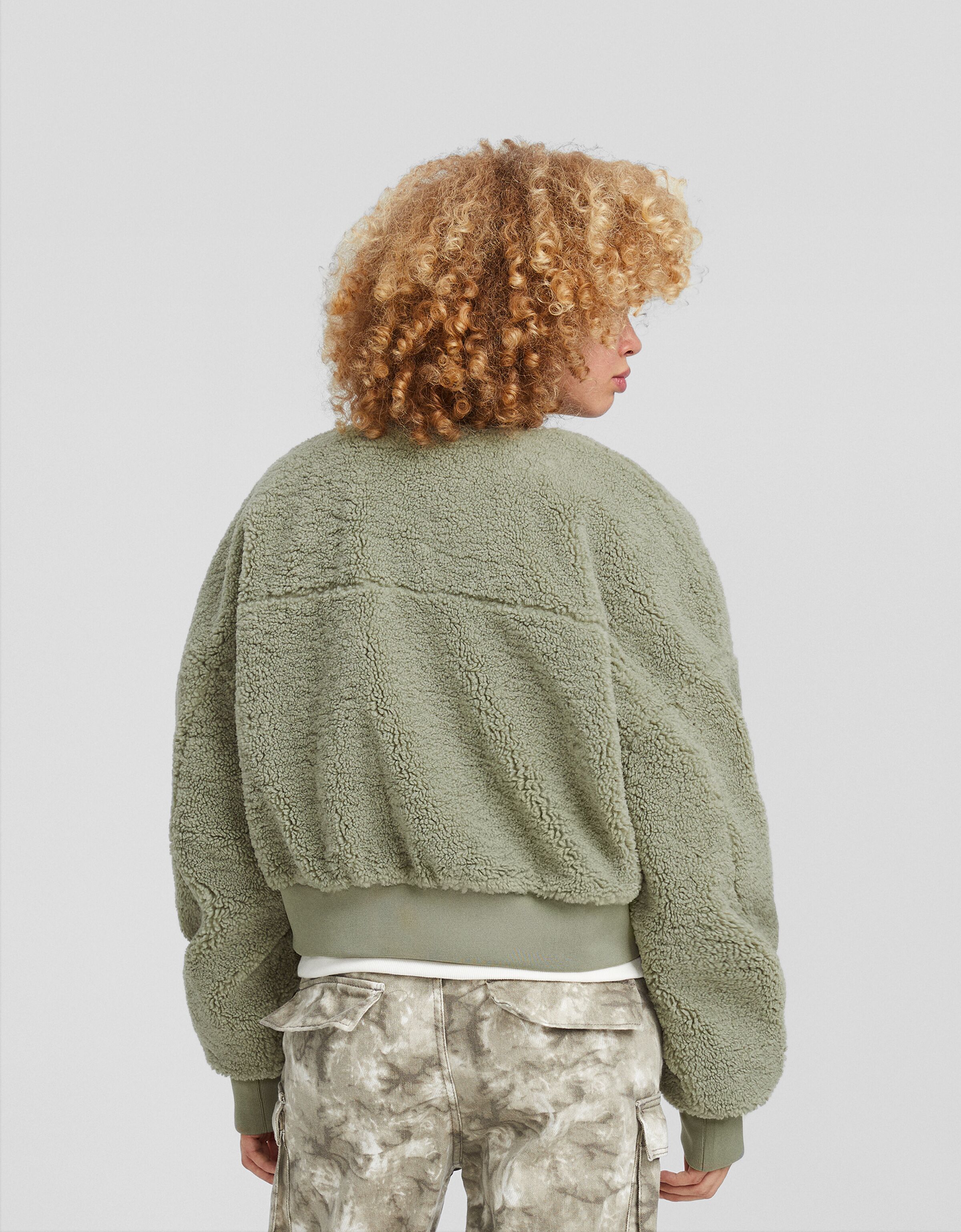 Sudadera cremallera borreguillo