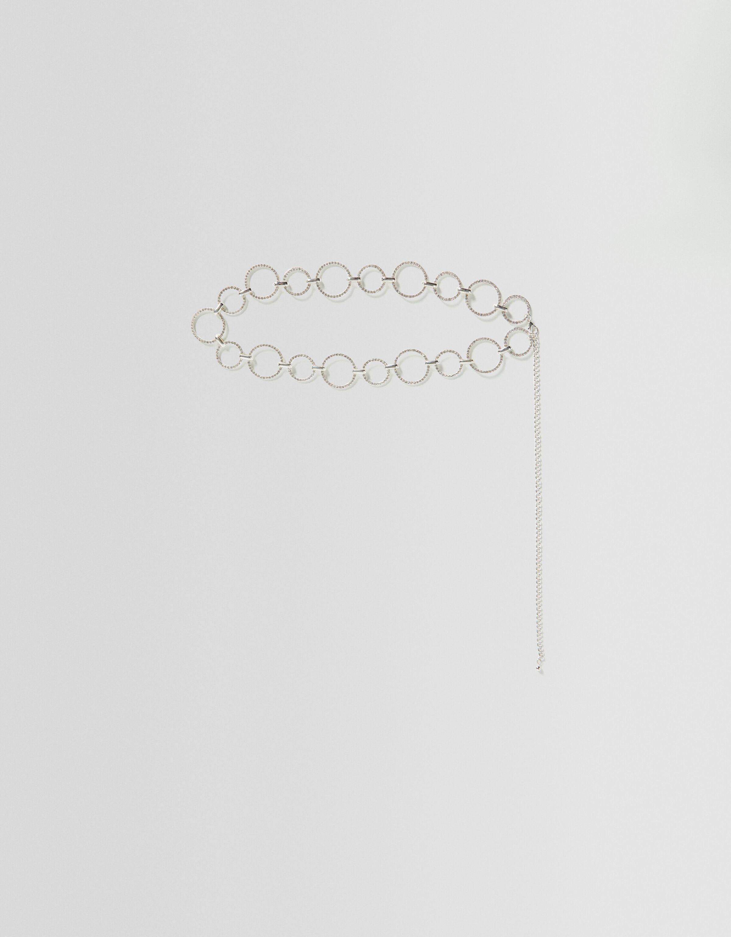 Cinturón anillas strass