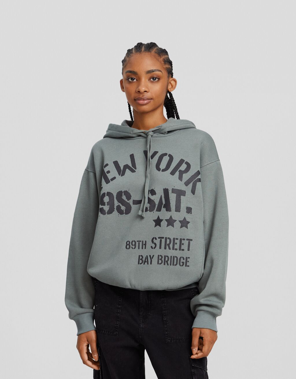 Sudadera capucha print