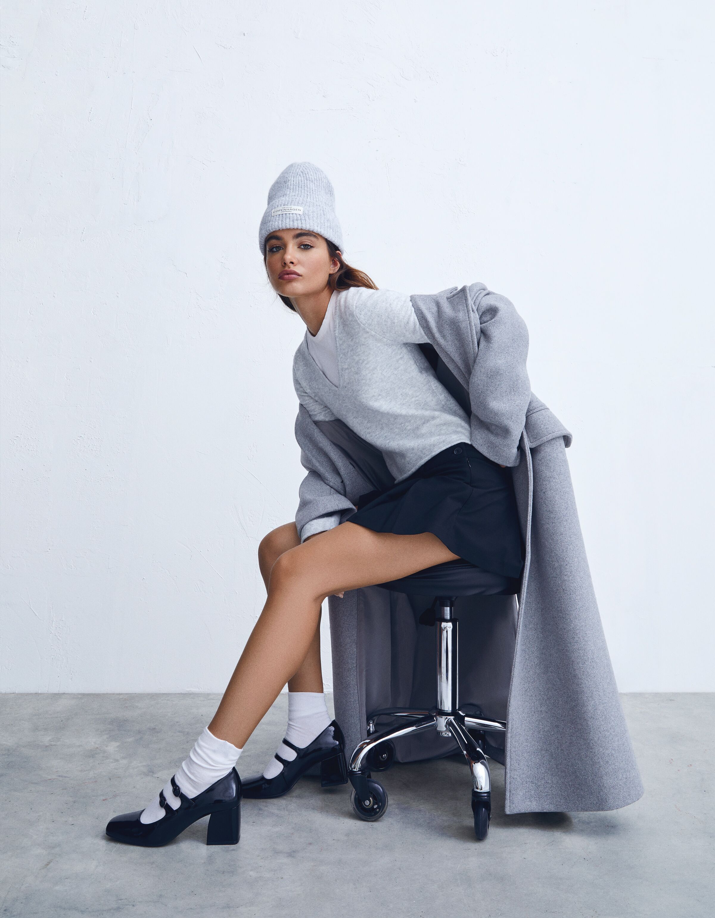 Jersey cuello pico rib