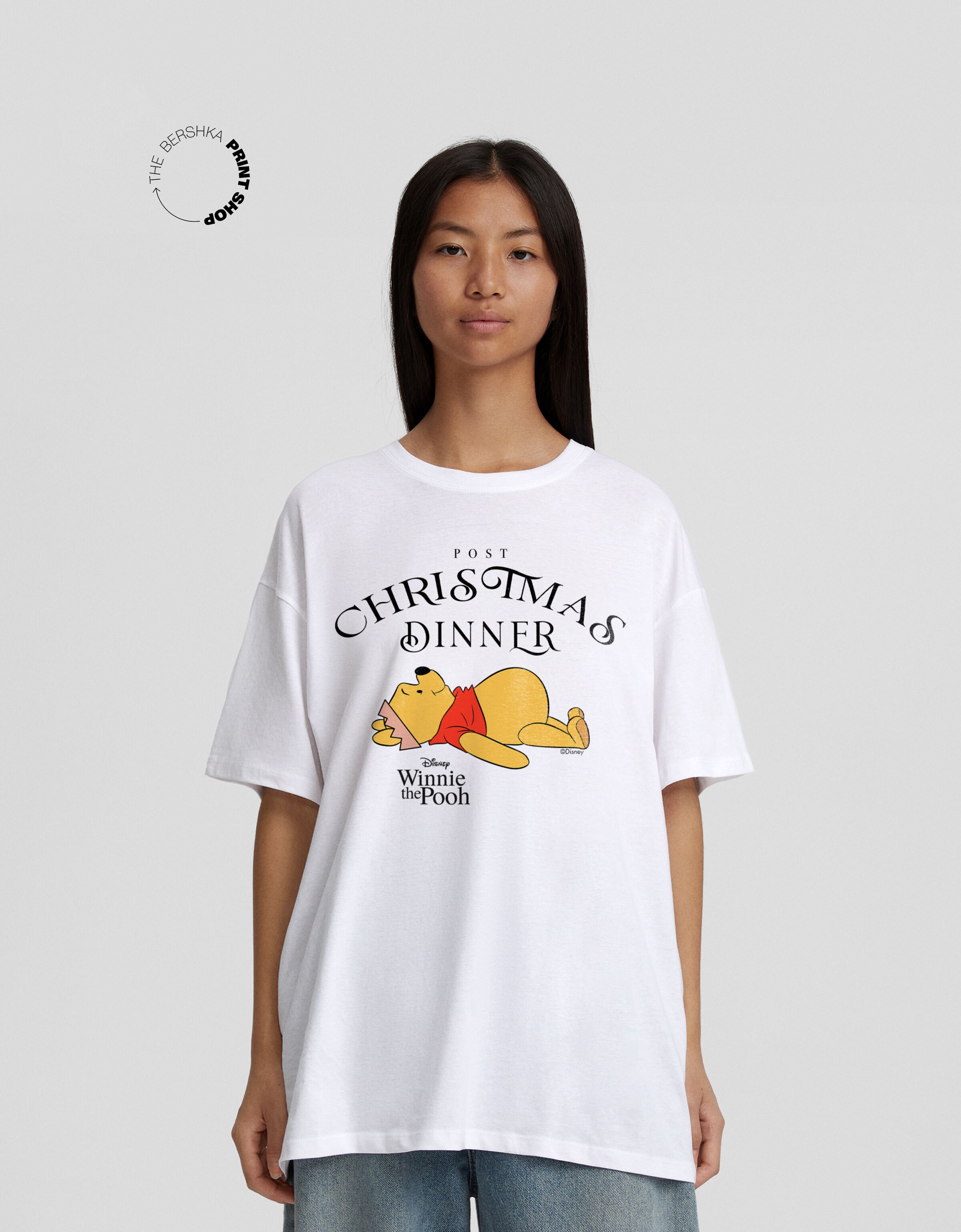 Camiseta Winnie The Pooh manga corta oversize print