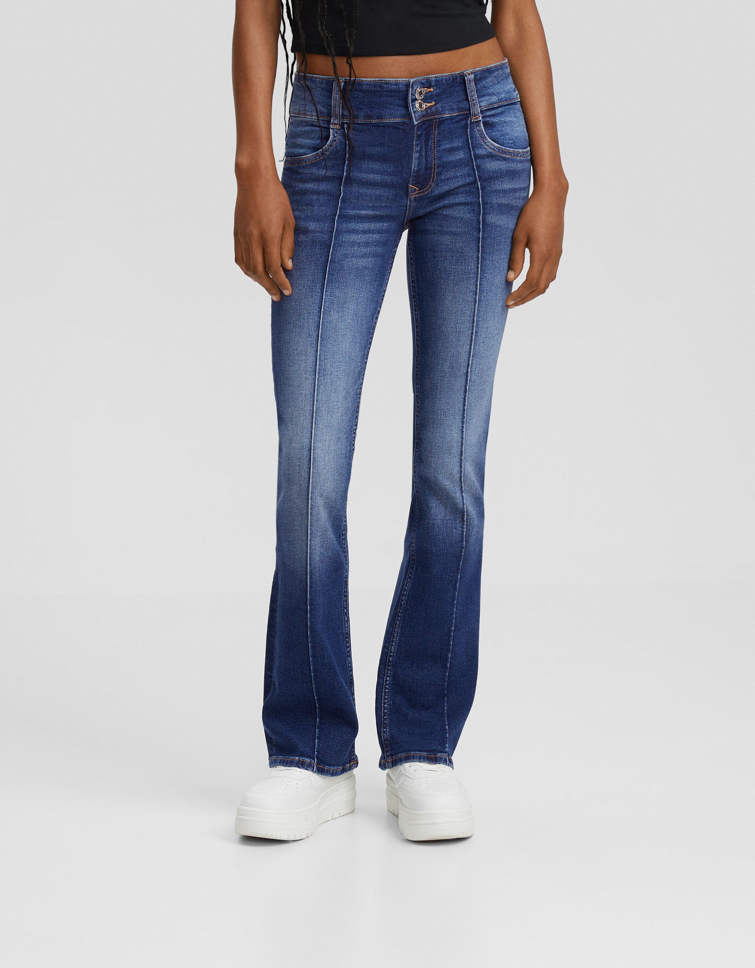 Jeans bootcut low waist