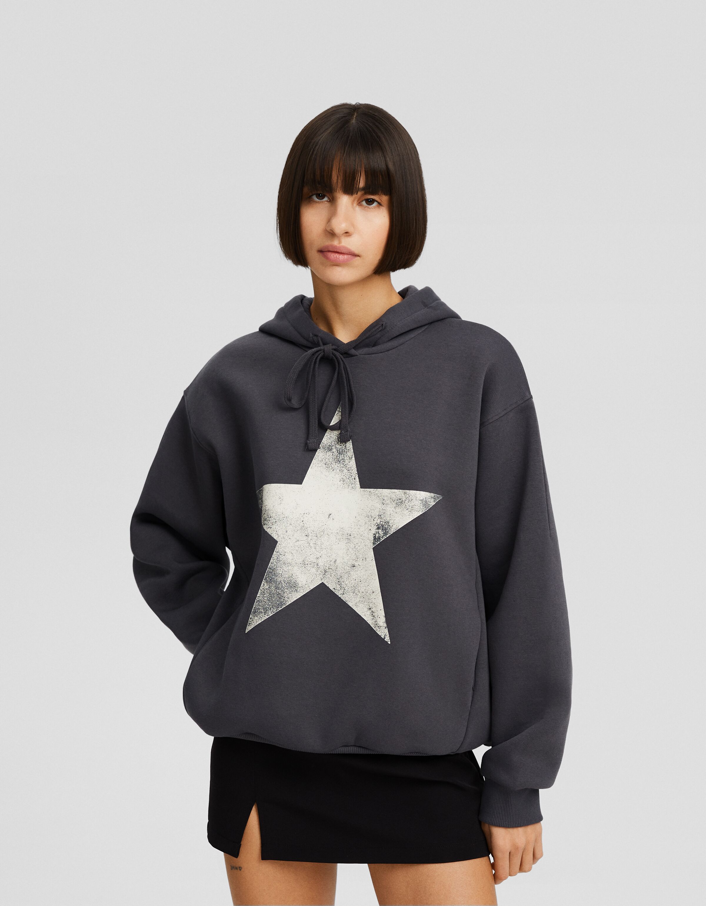 Sudadera capucha print