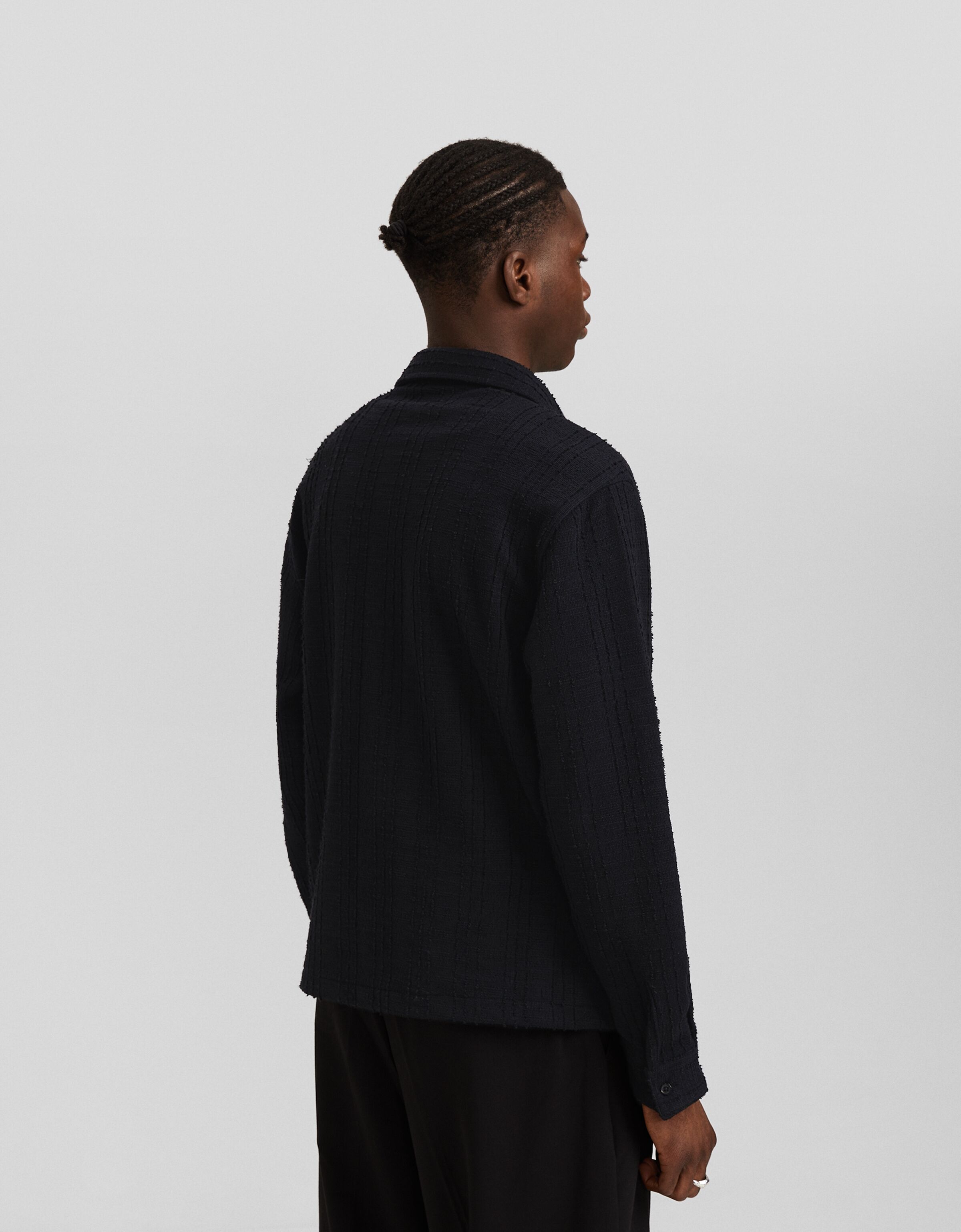 Camisa manga larga rústica