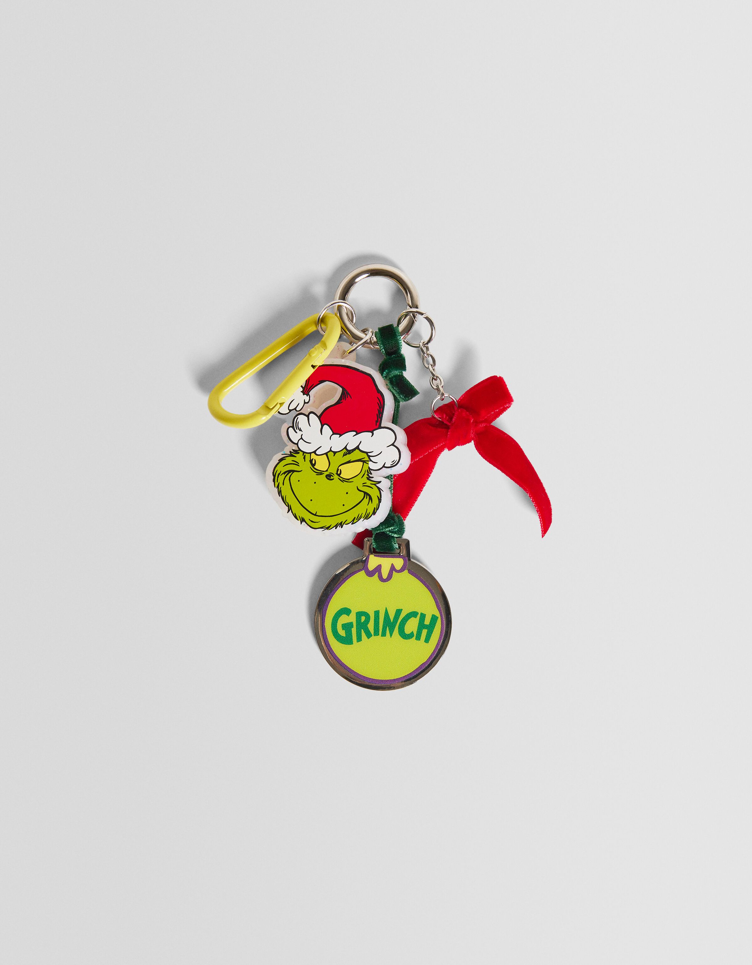 Llavero El Grinch abalorios mosquetón