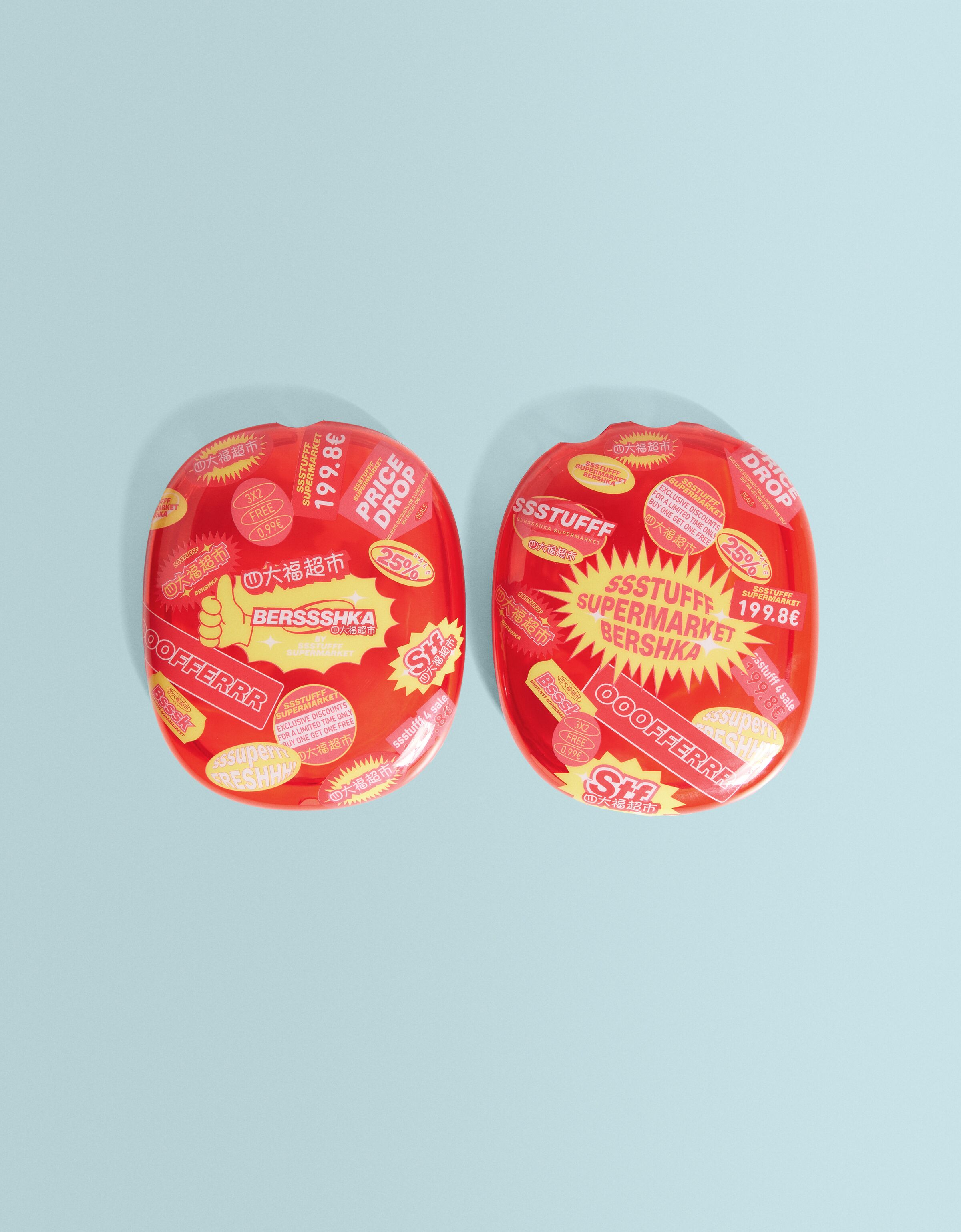 Funda AirPods Max SSSTUFFF X BERSHKA print