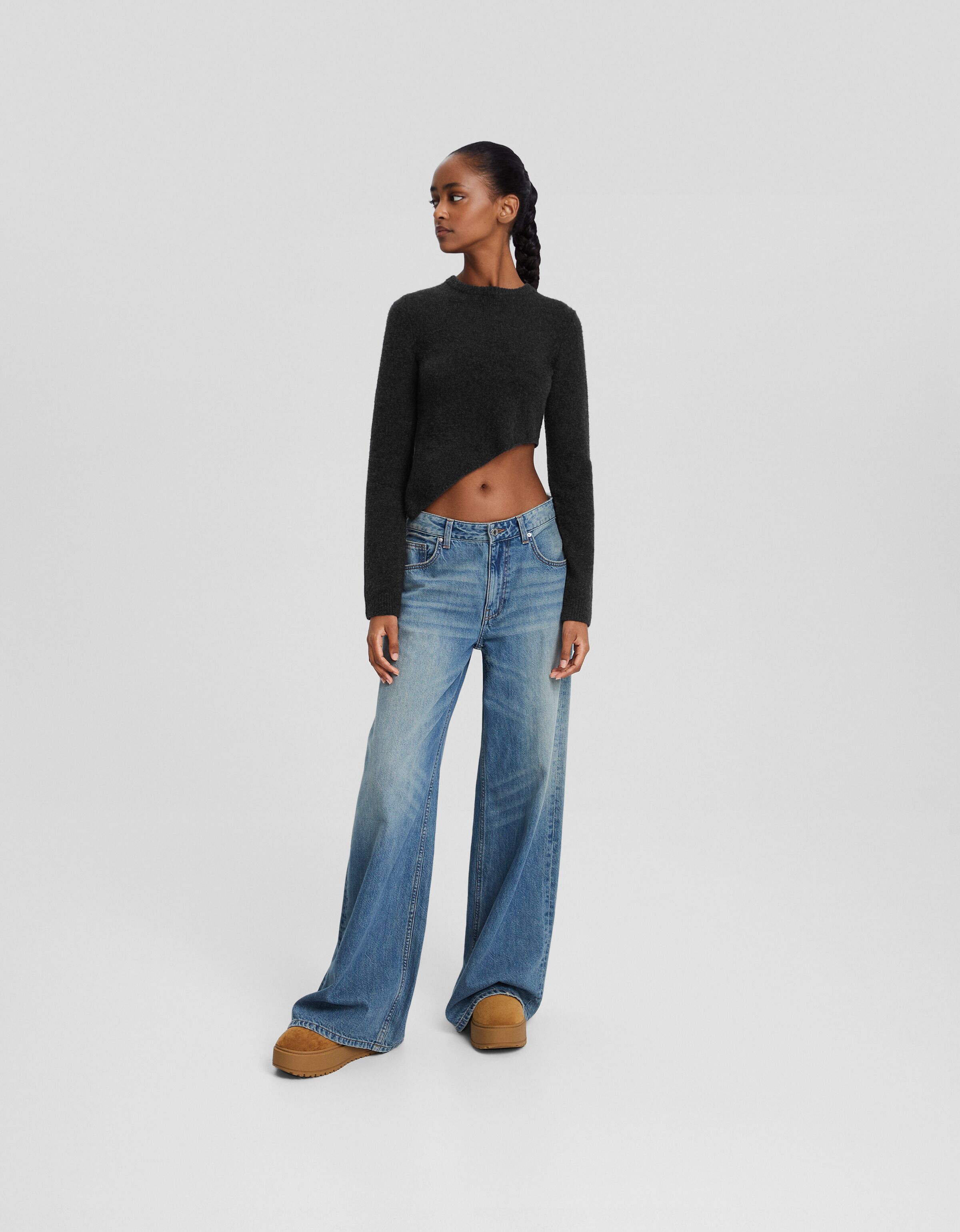 Jersey bajo asimétrico