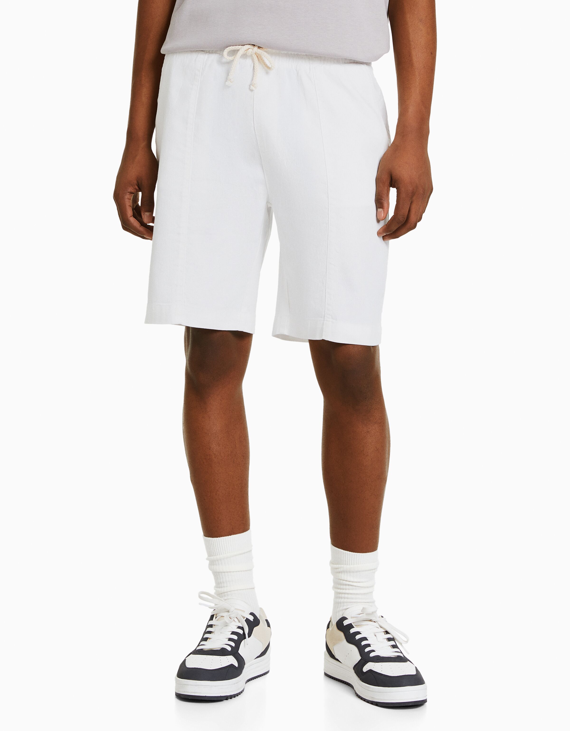 Bermuda jogger efecto rústico