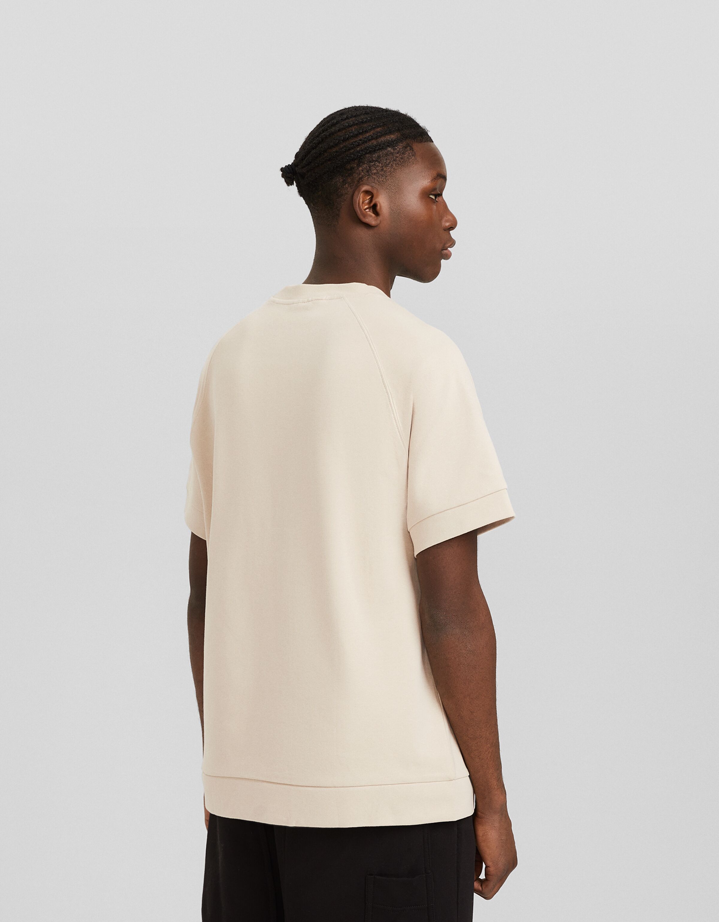 Camiseta manga corta boxy fit interlock