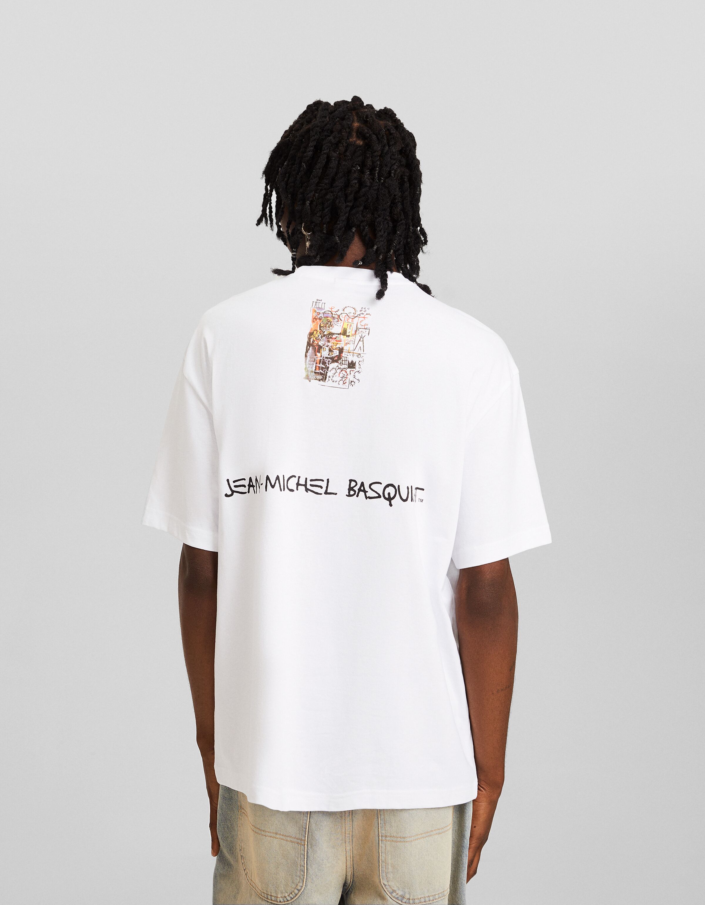 Camiseta Jean-Michel Basquiat manga corta boxy fit print