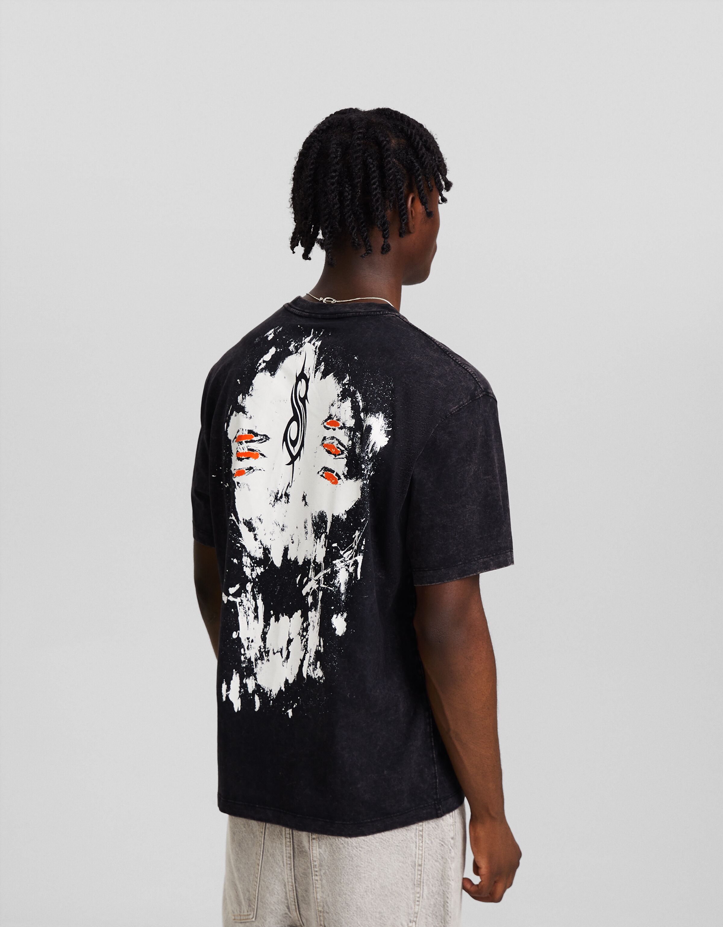 Camiseta Slipknot print manga corta boxy fit