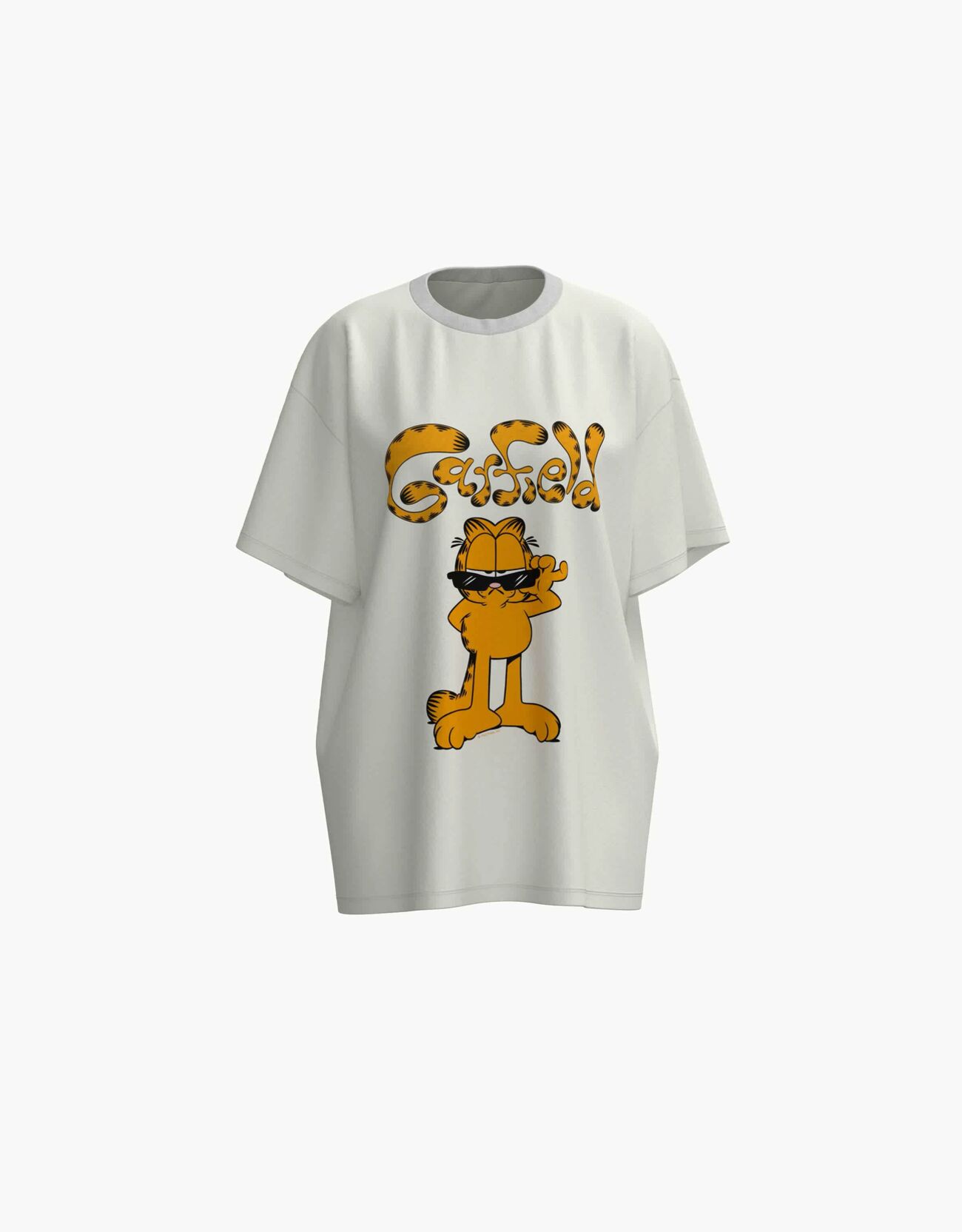 Camiseta Garfield manga corta oversize print