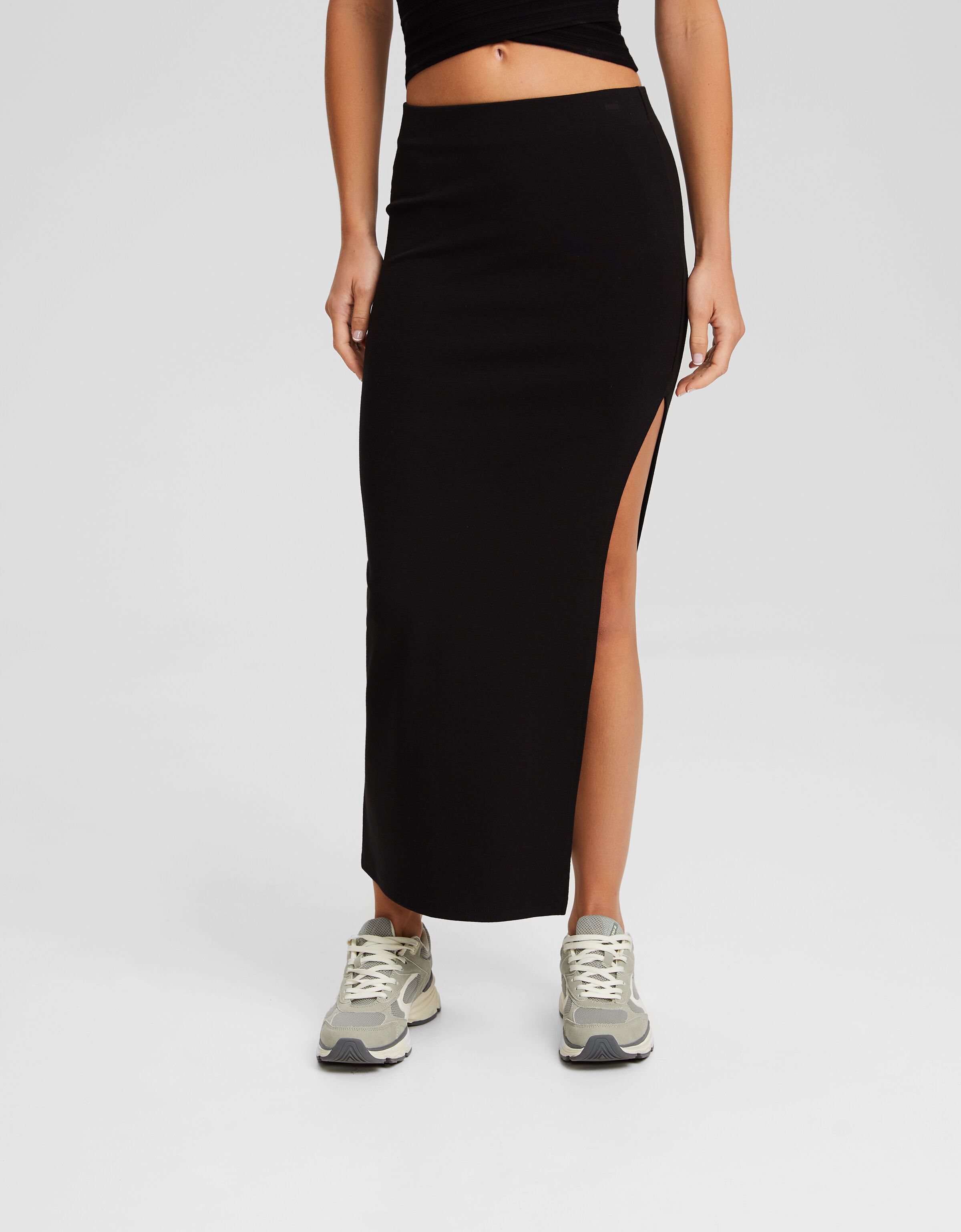 Falda larga con algodón