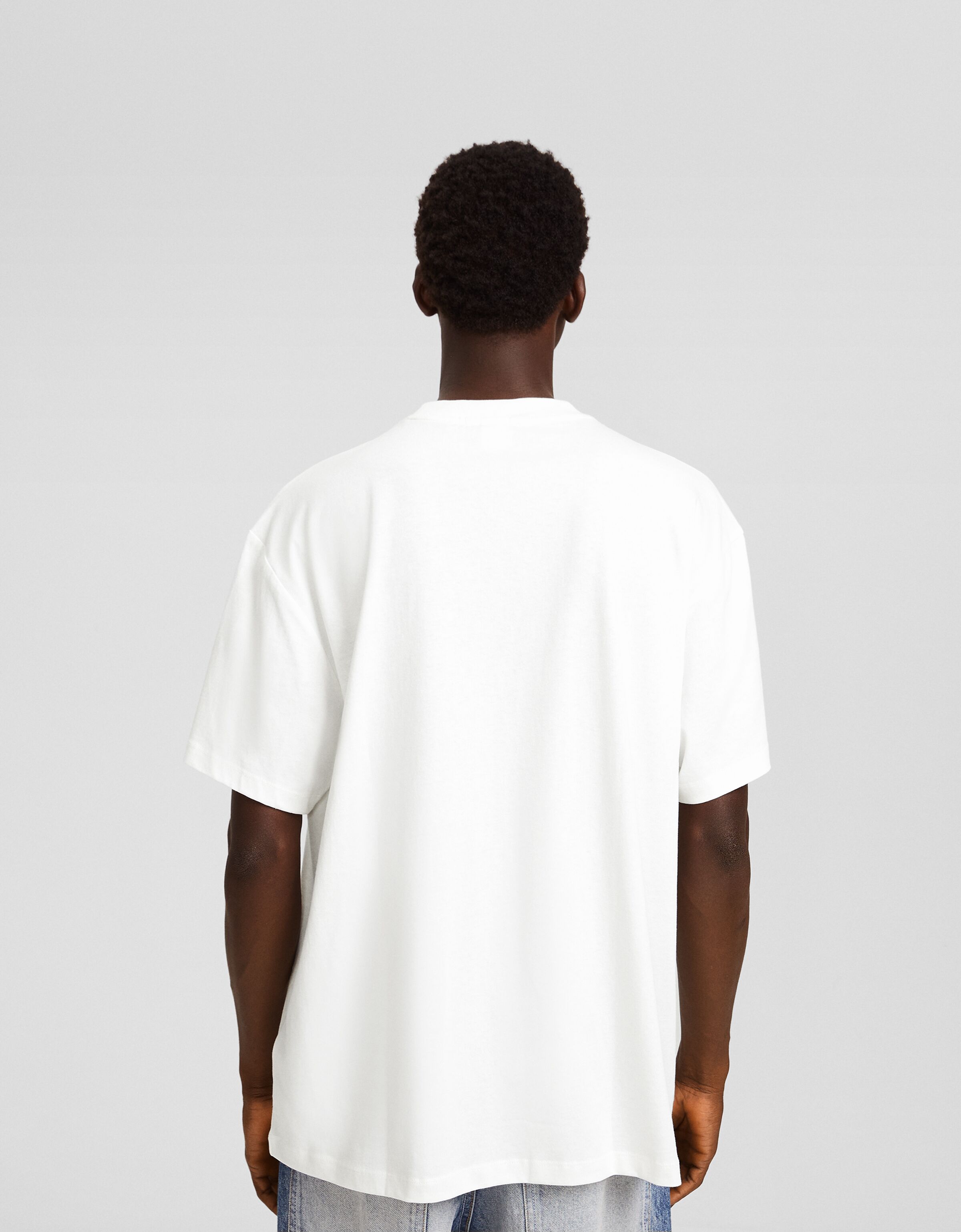 Сamiseta manga corta boxy fit print