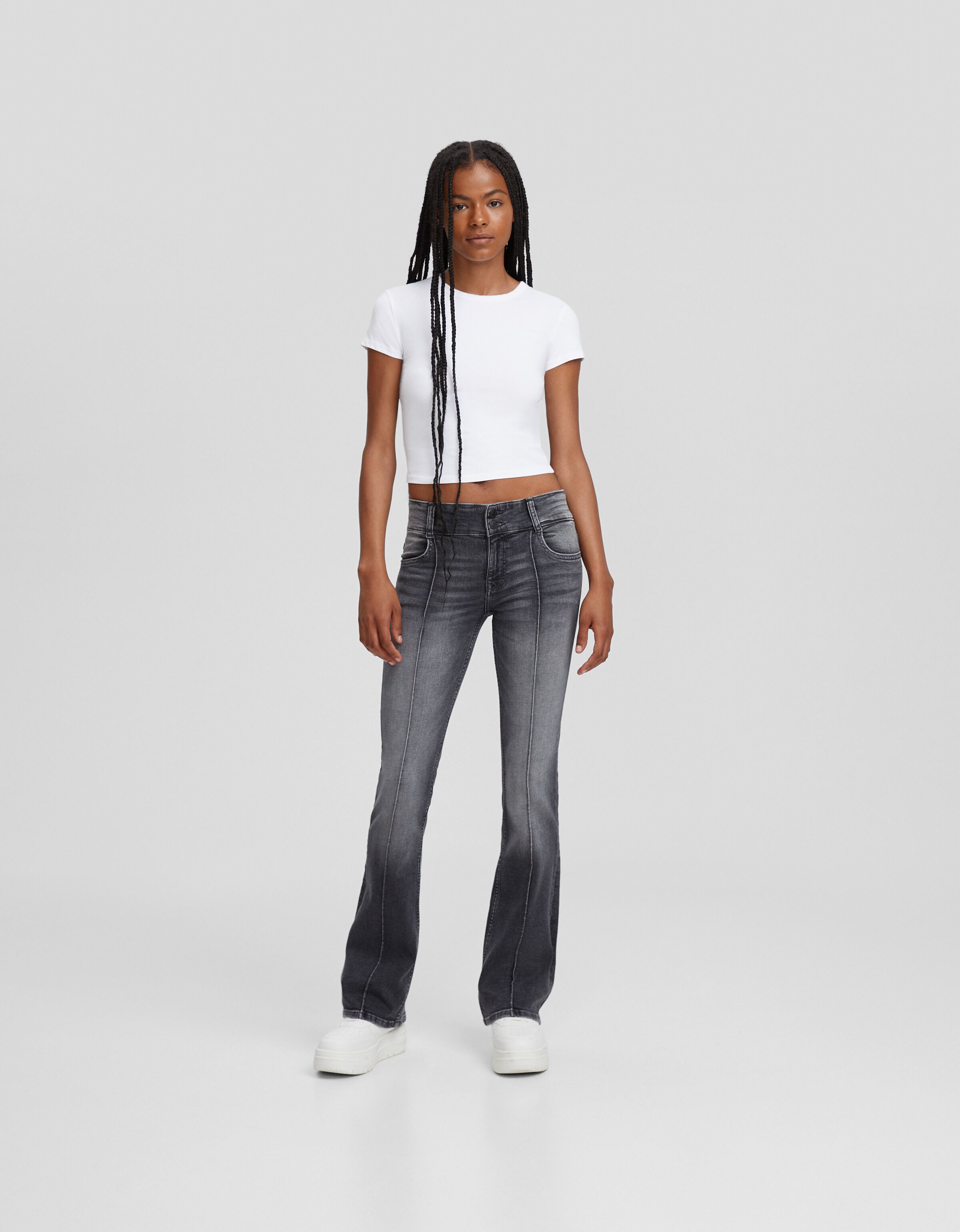 Jeans bootcut low waist