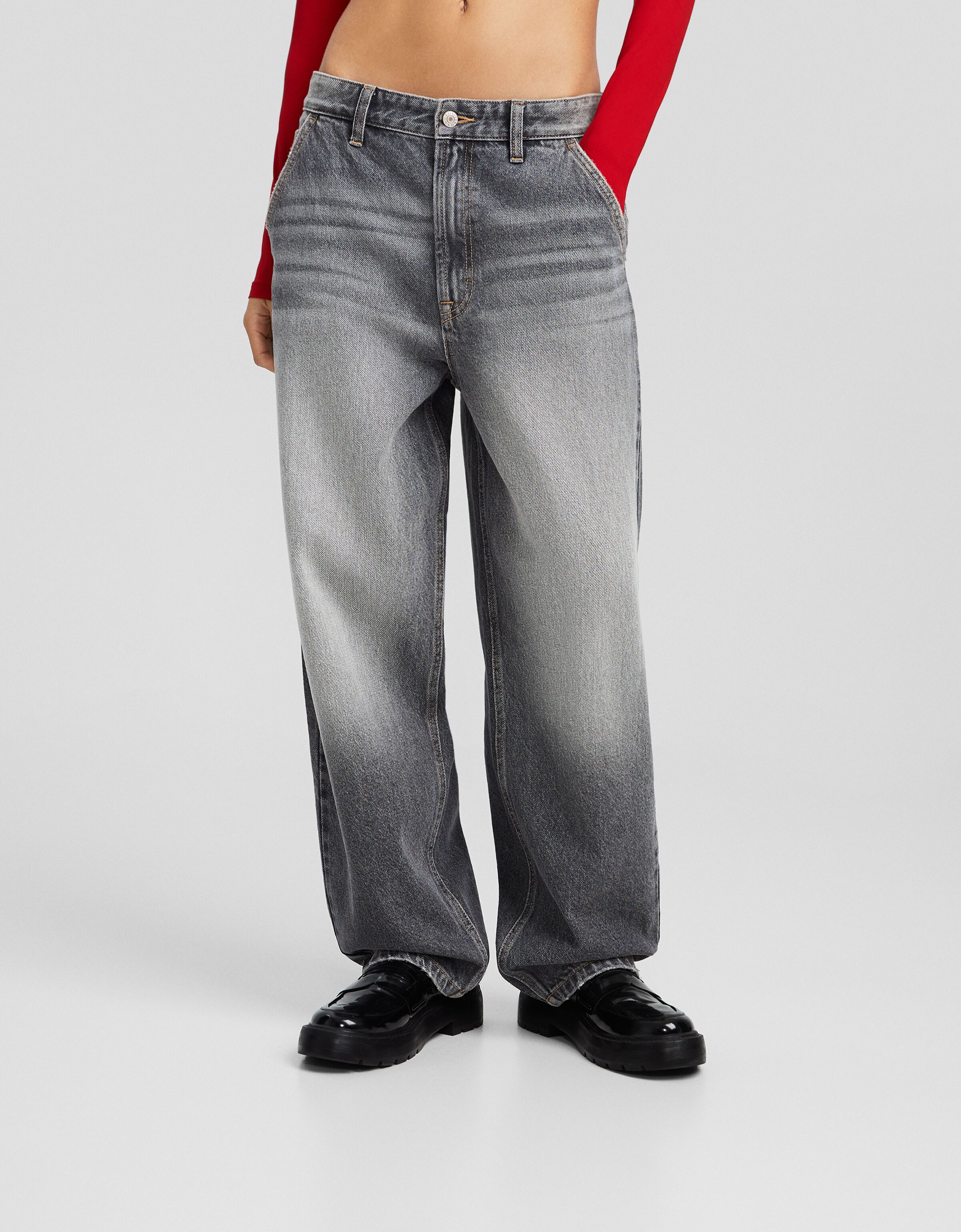 Jeans skater fit efecto lavado