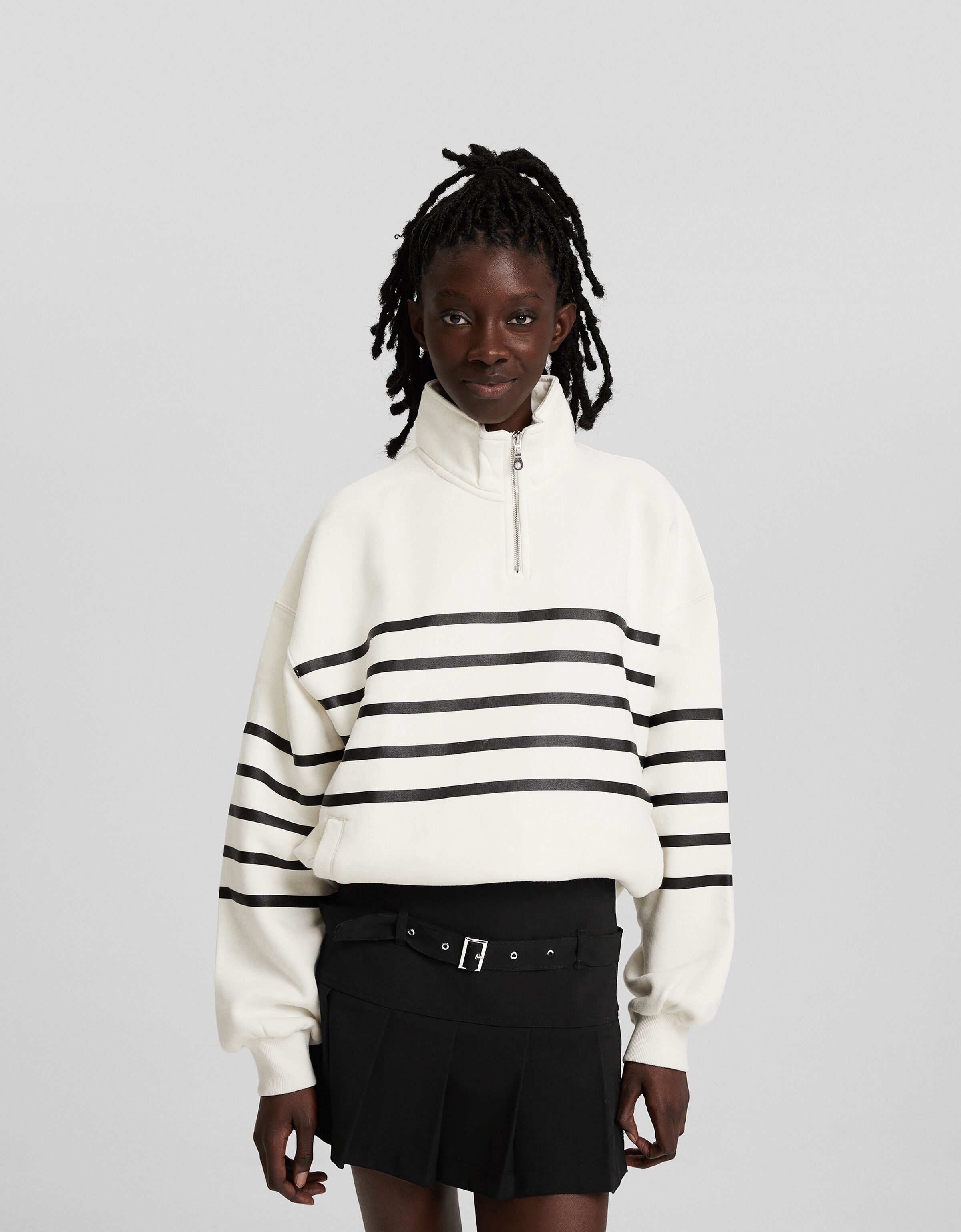 Falda mini tailoring tablas cinturón