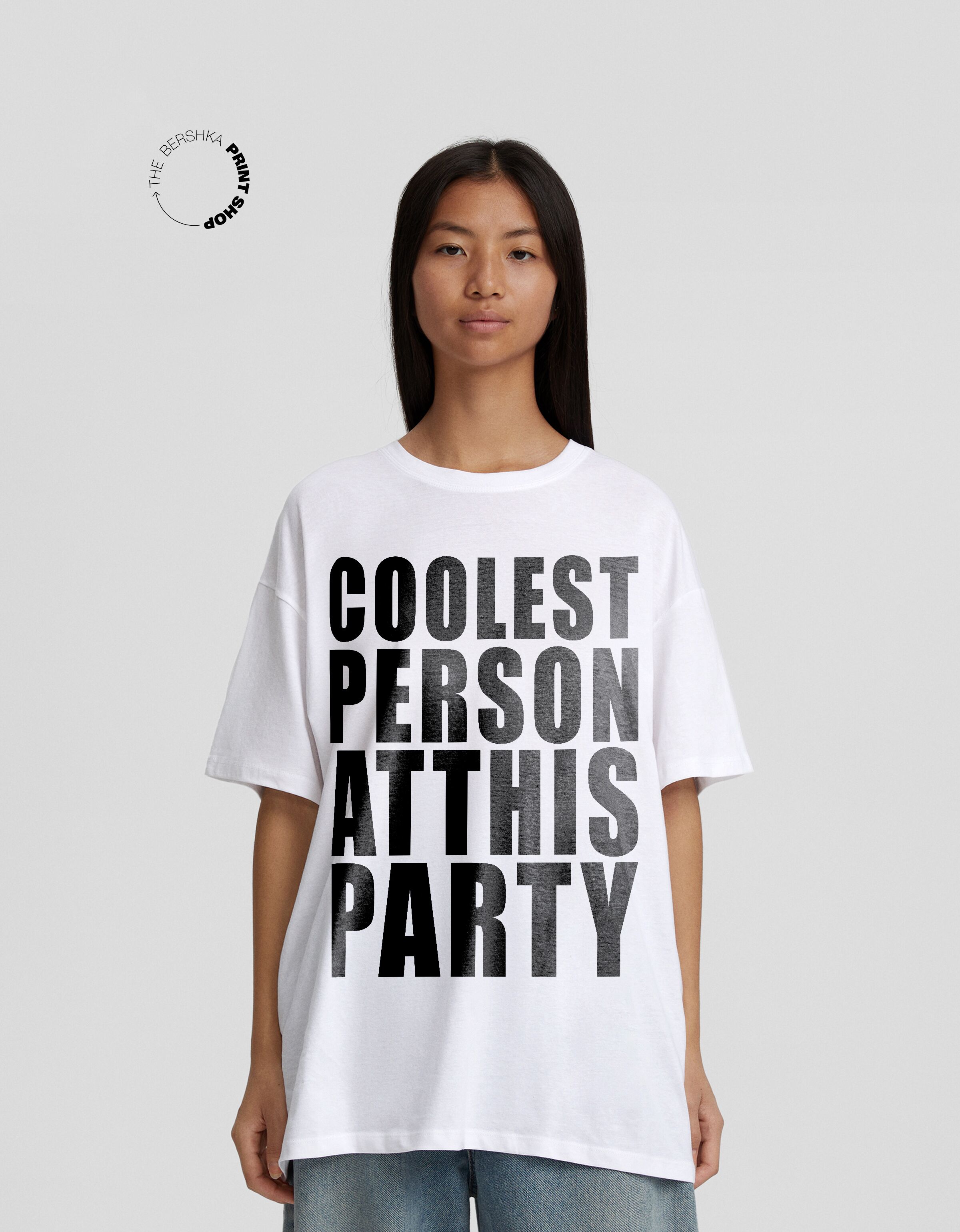 Camiseta Trending Now manga corta oversize print