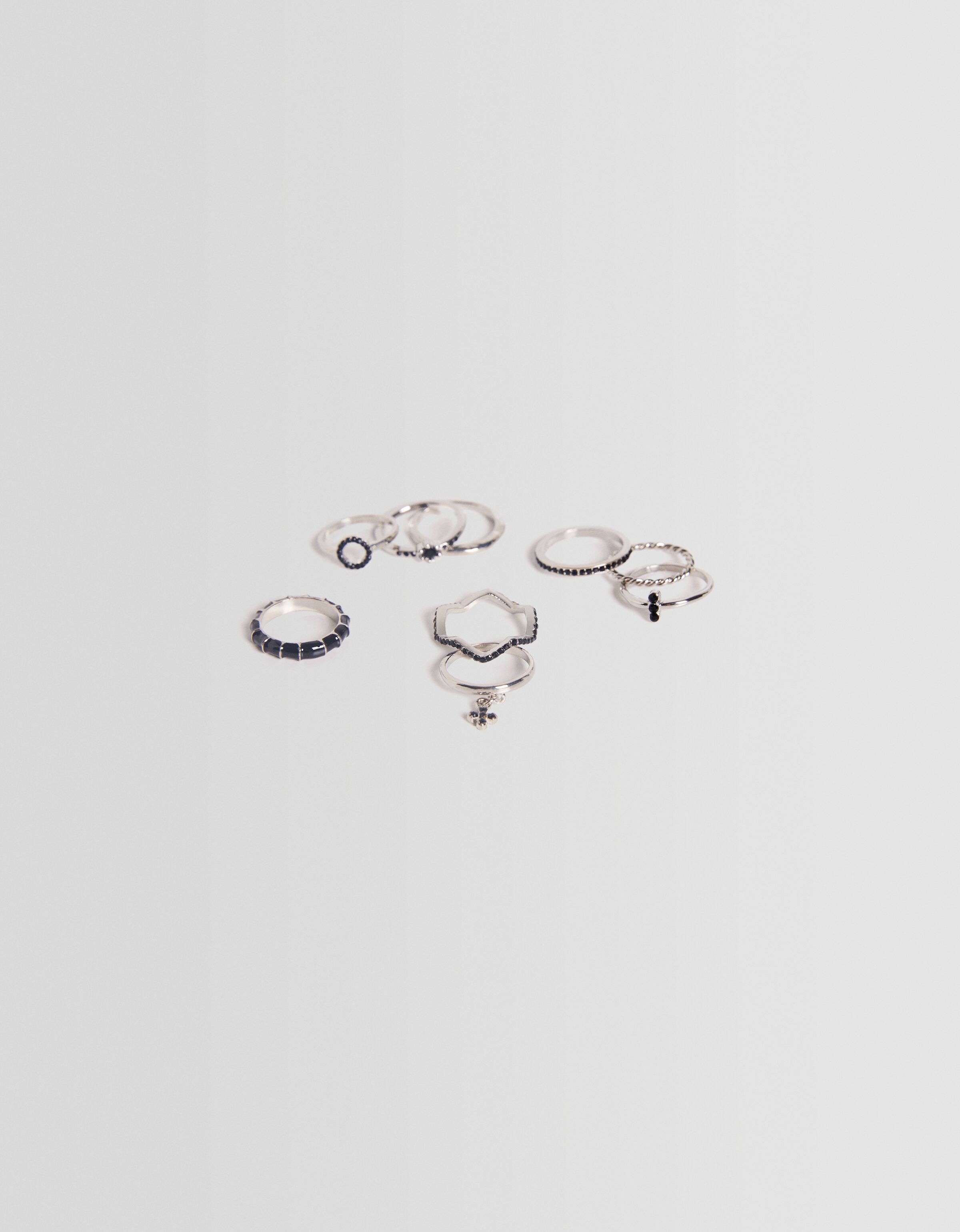 Set 9 anillos esmalte