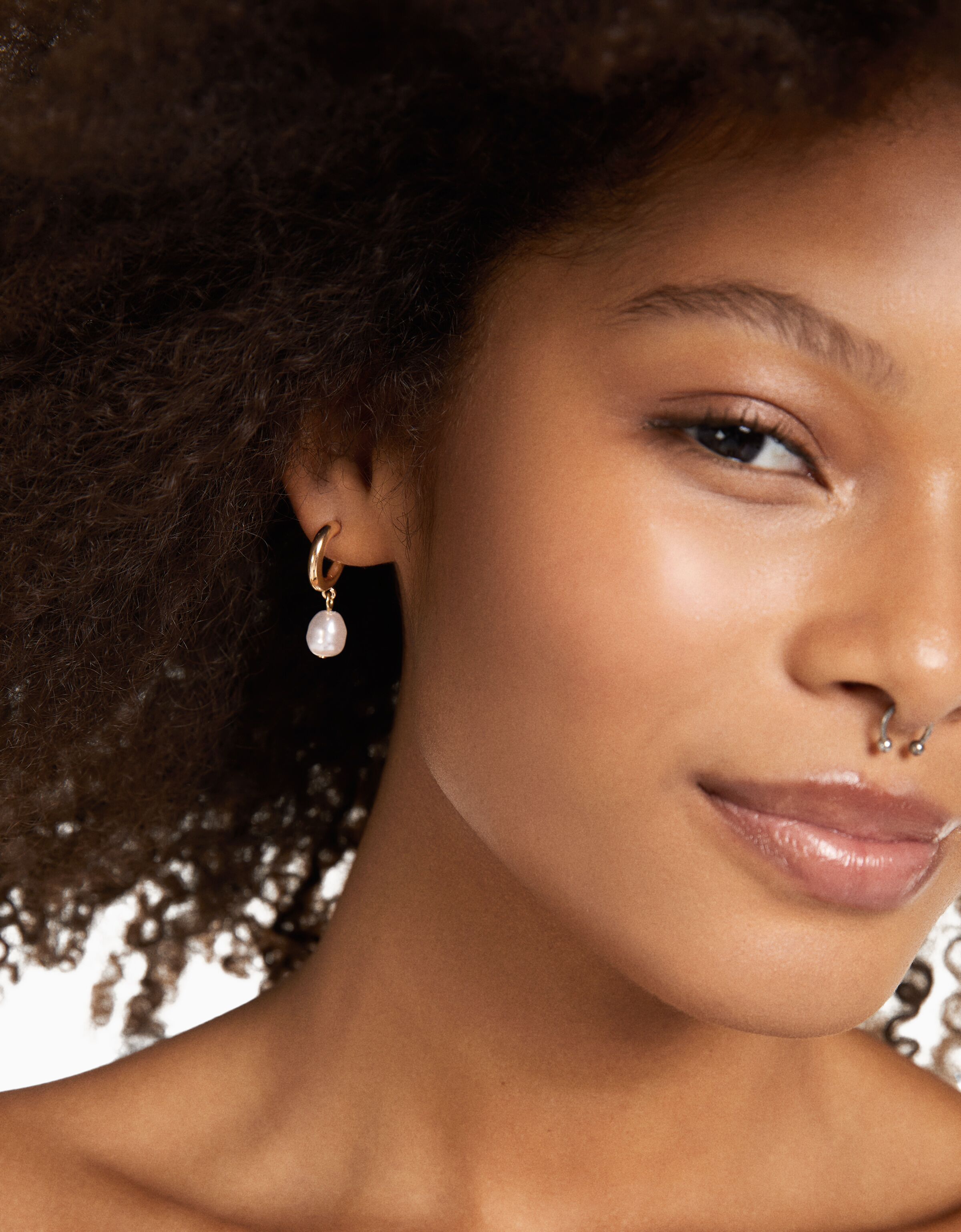 Set 9 pendientes aros perlas pedrería