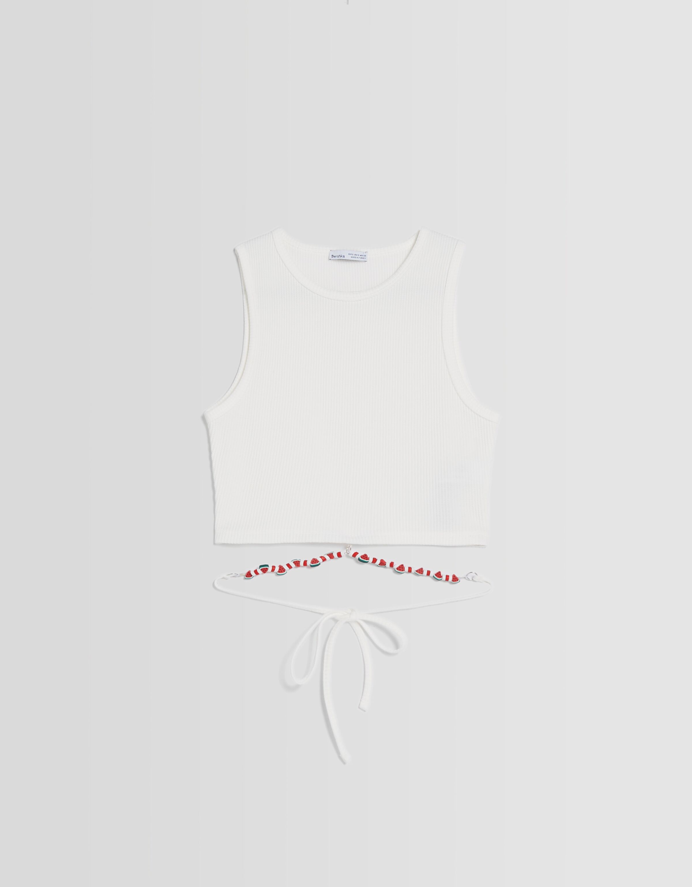 Camiseta sin mangas detalle tiras