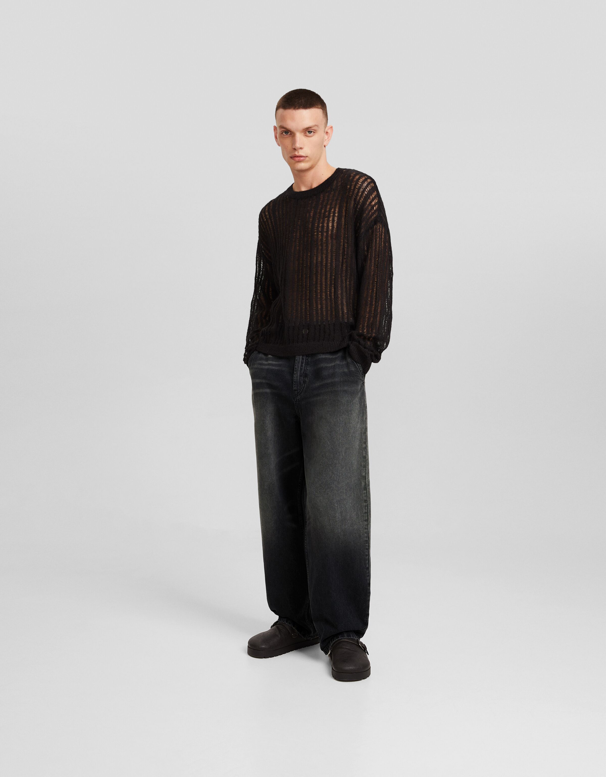 Jeans skater fit efecto lavado