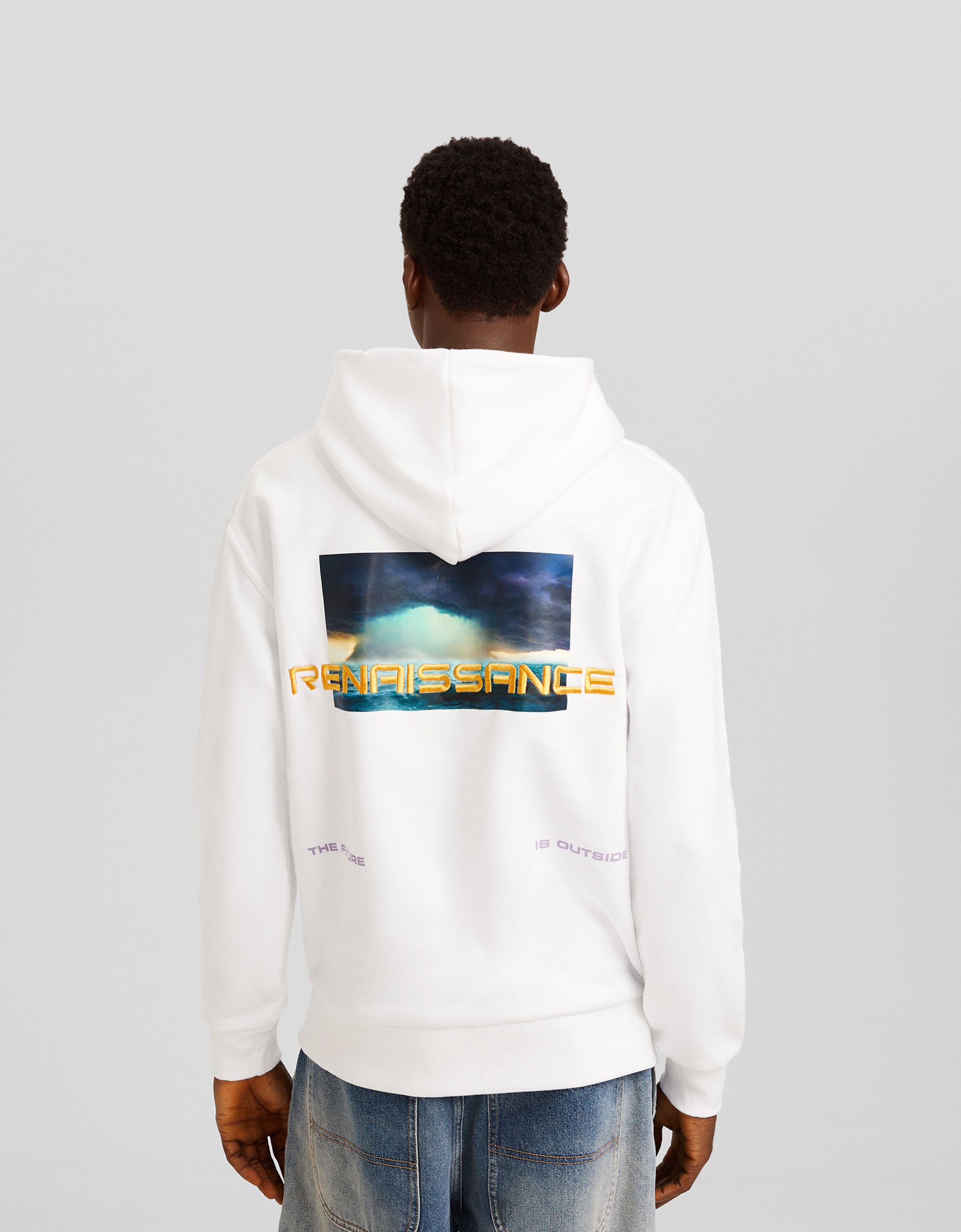 Sudadera capucha print