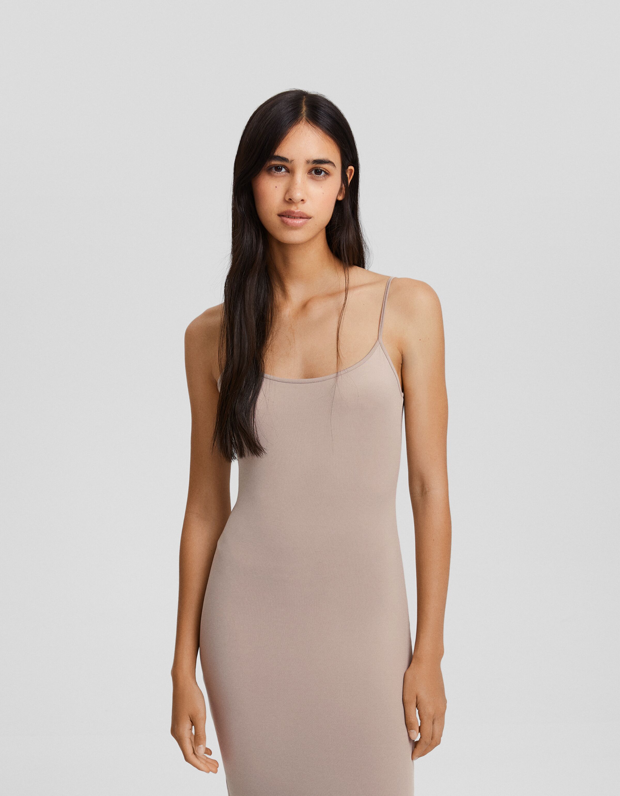 Vestido largo tirantes ajustado