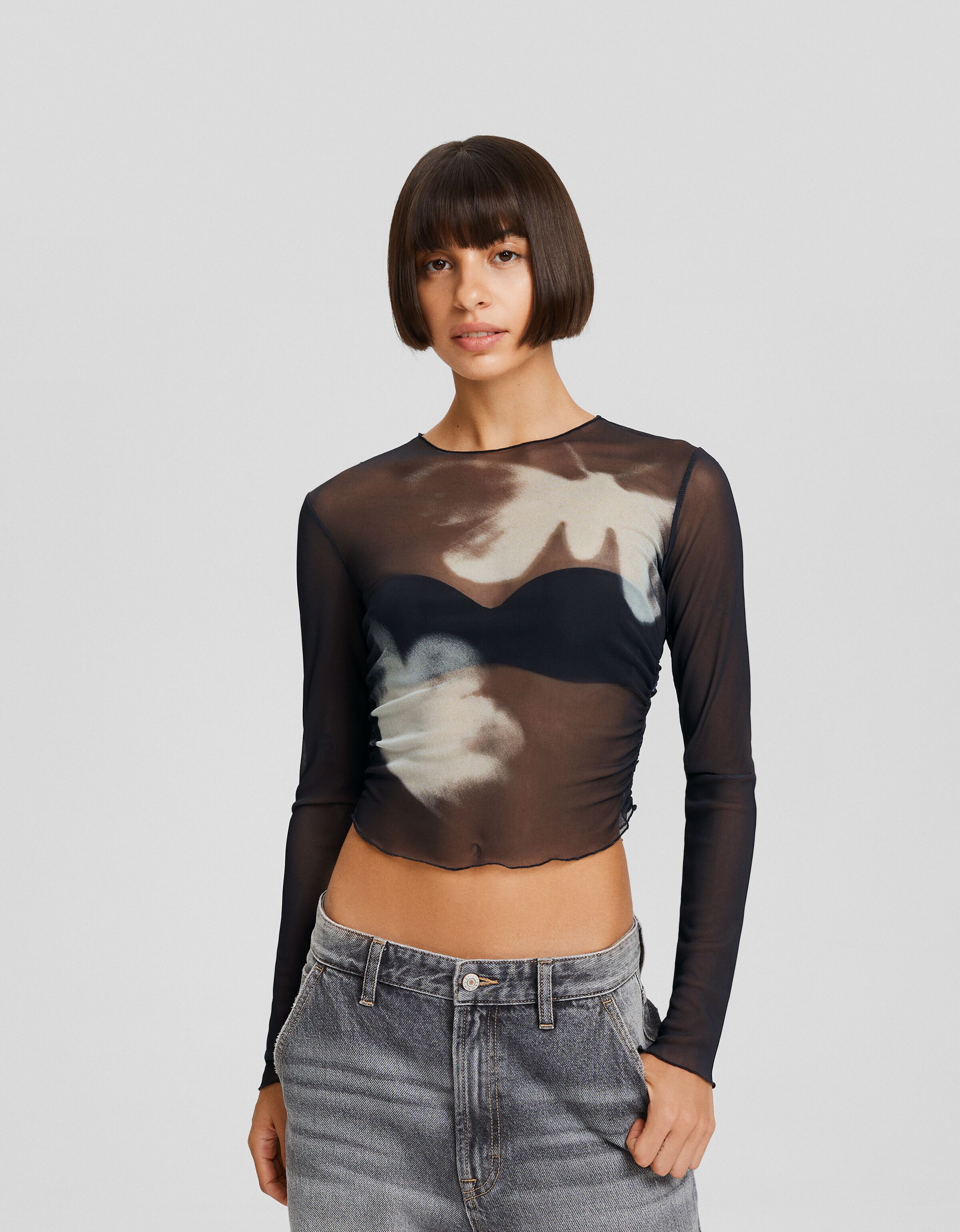 Camiseta manga larga print