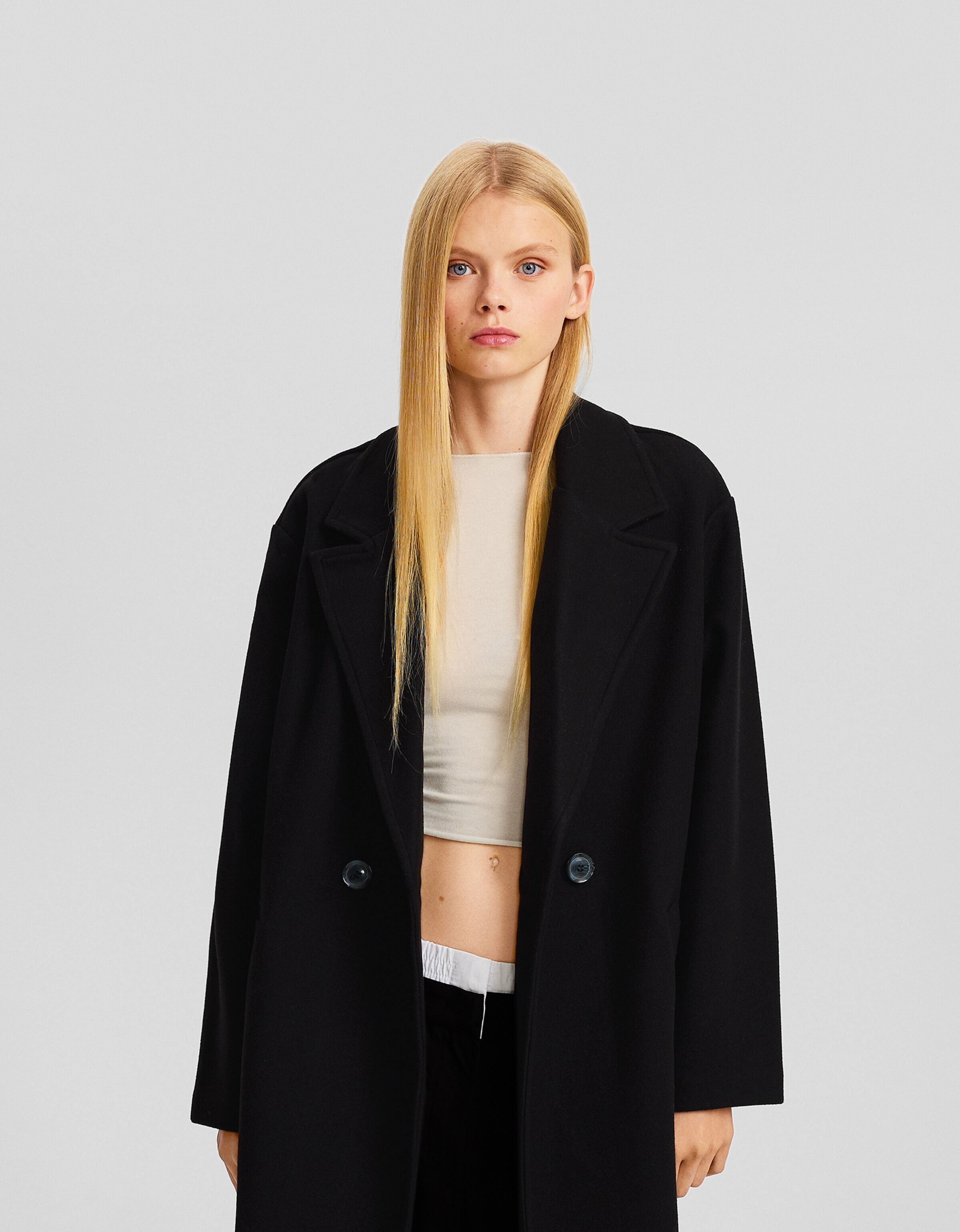 Abrigo cruzado soft doble botonadura