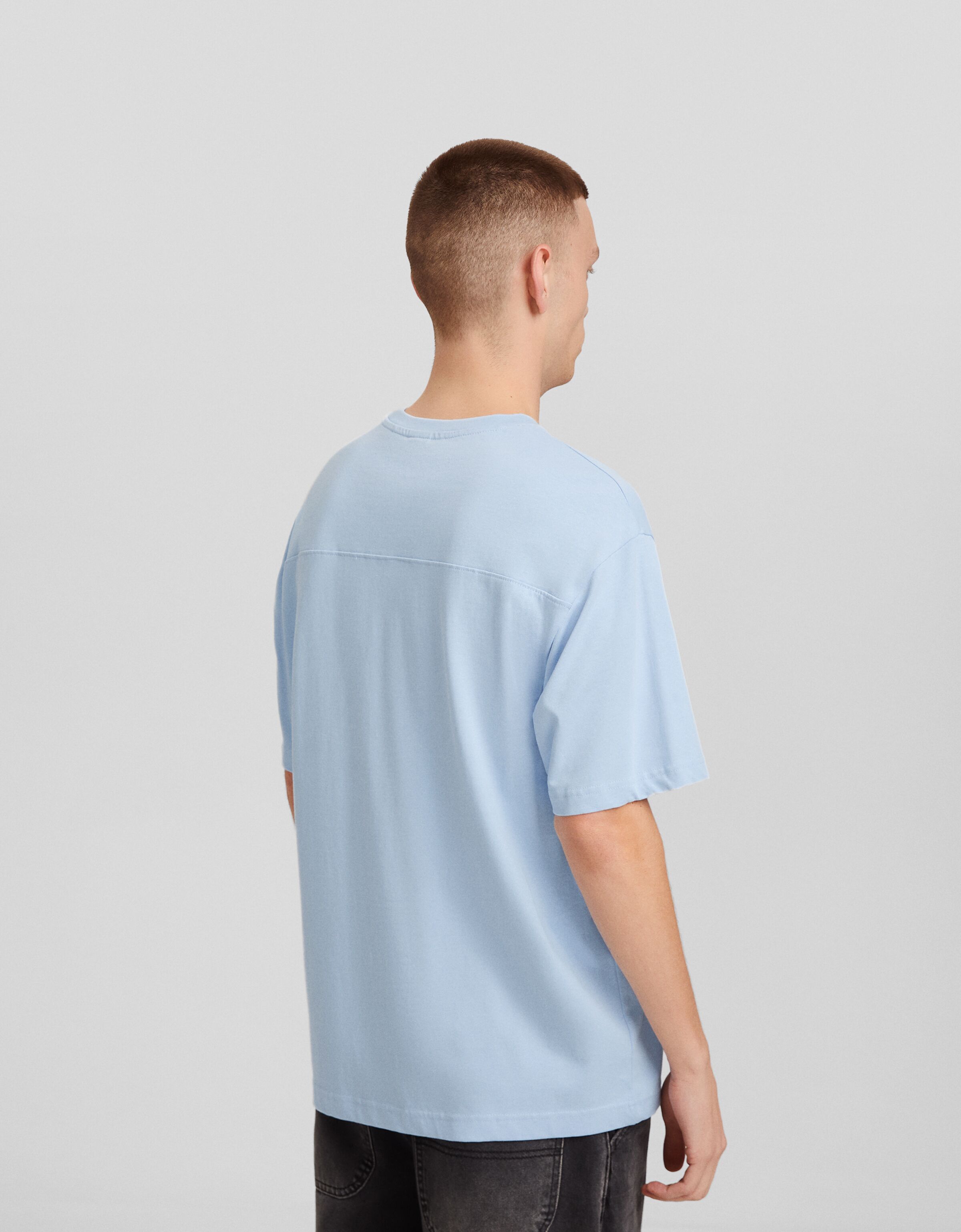 Camiseta manga corta oversize print