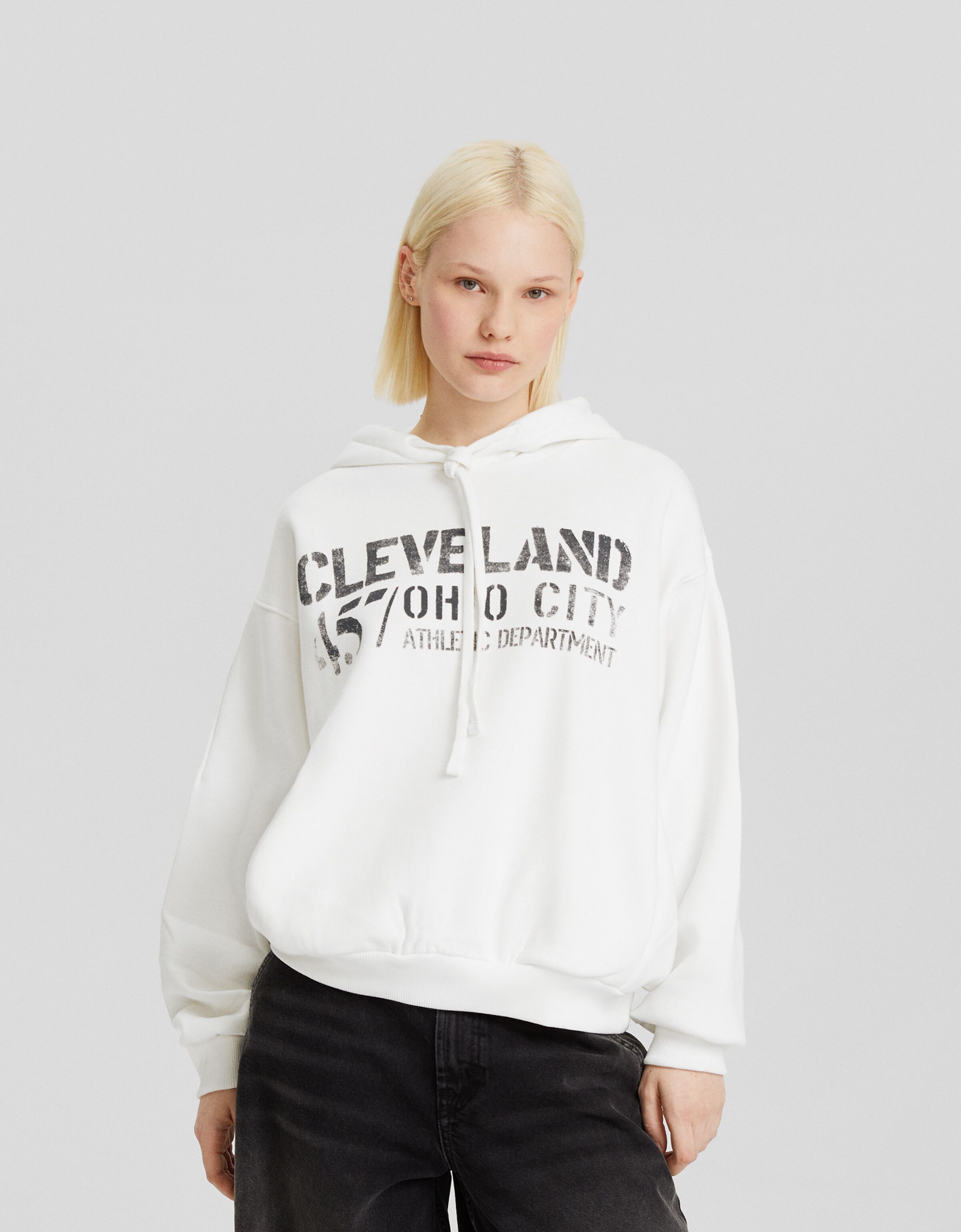 Sudadera capucha print