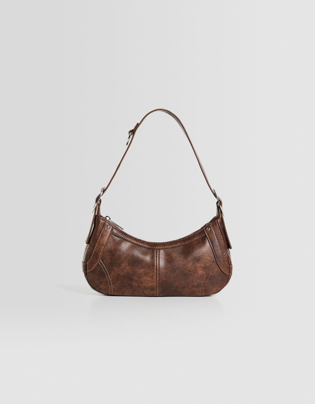 Bolso de hombro prespuntes