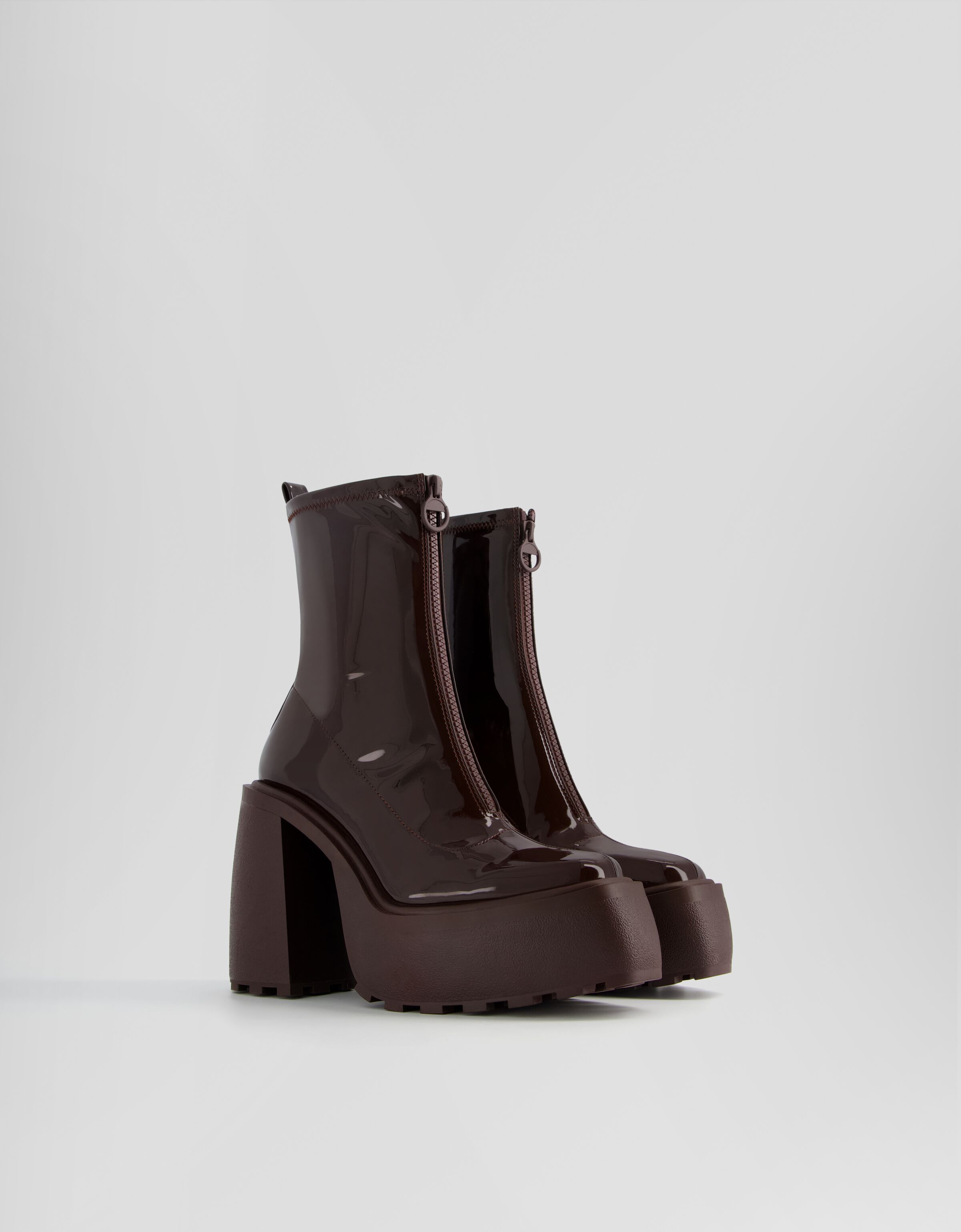 Botines tacón plataforma ajustados