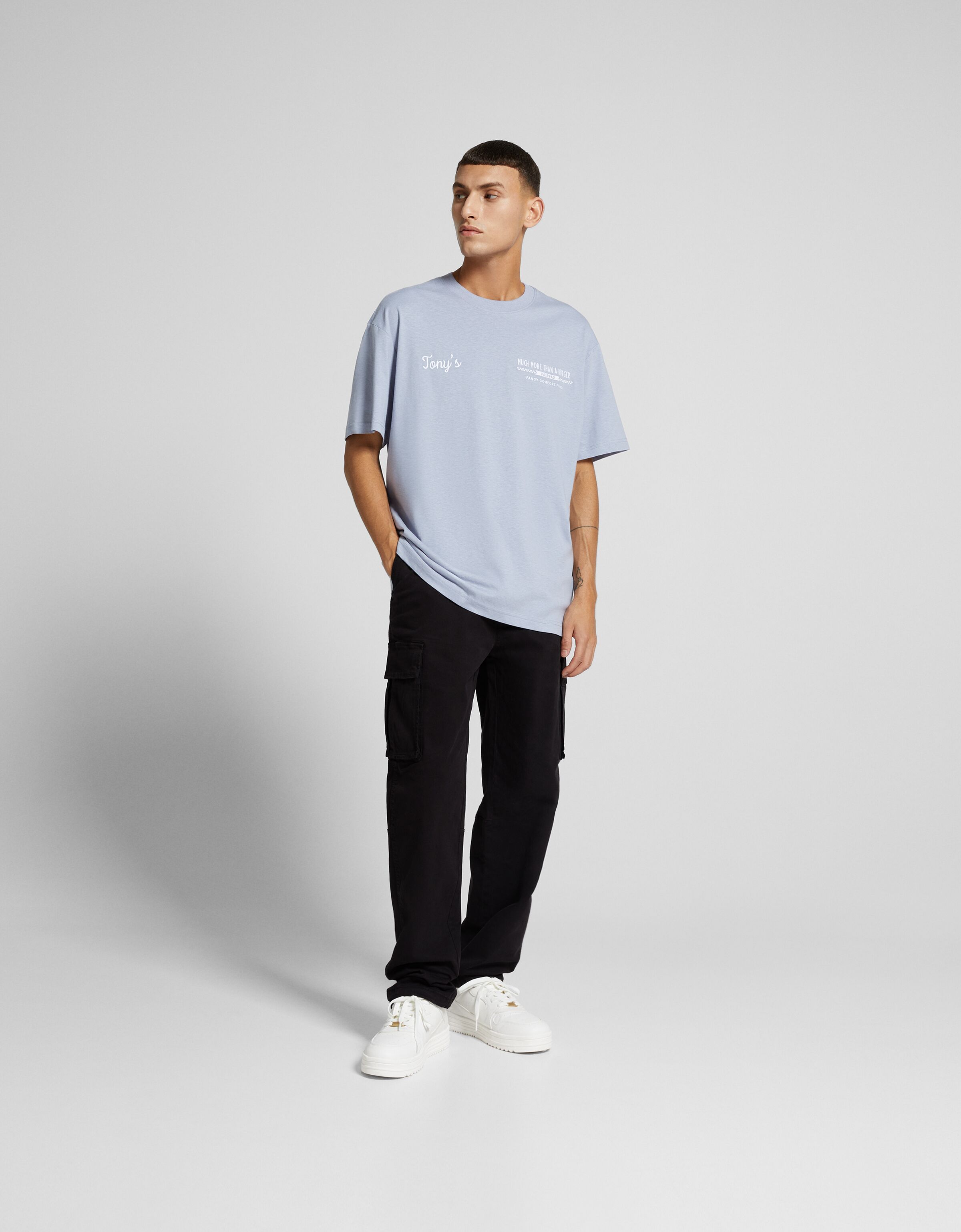 Pantalón cargo con algodón