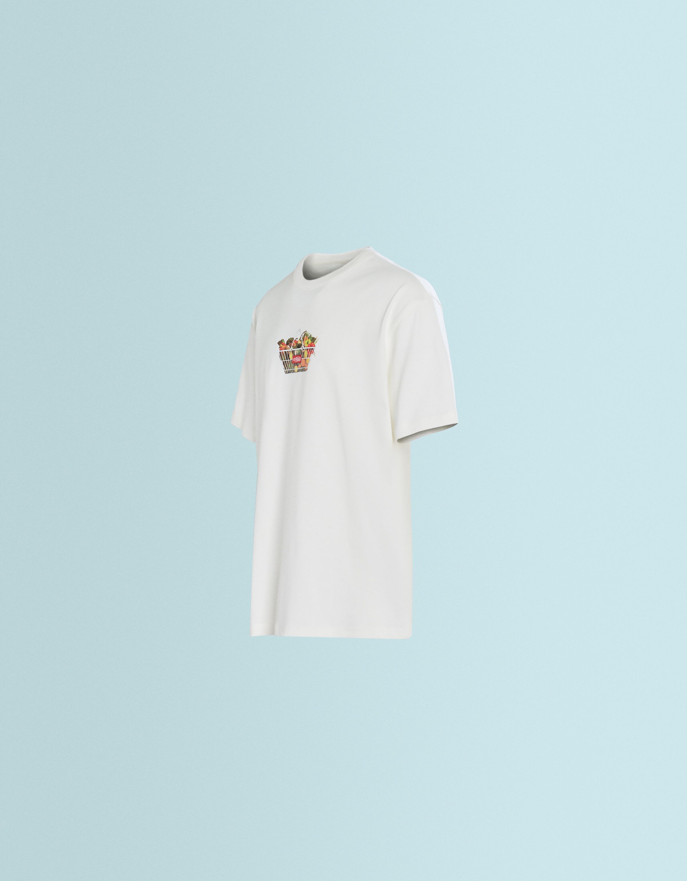 Camiseta SSSTUFFF X BERSHKA manga corta print metalizado parche