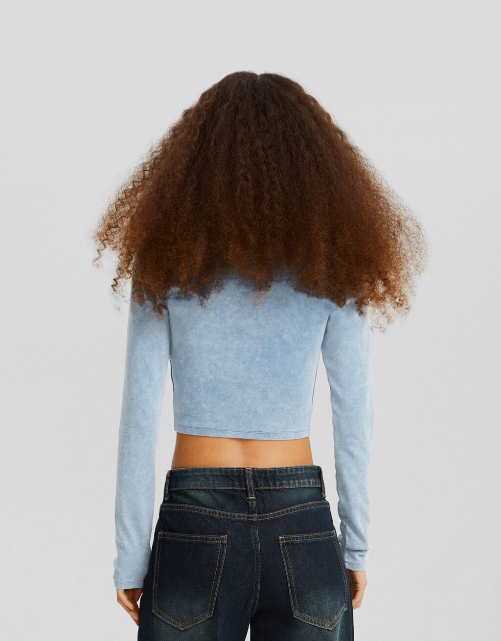 Camiseta manga larga ajustada print