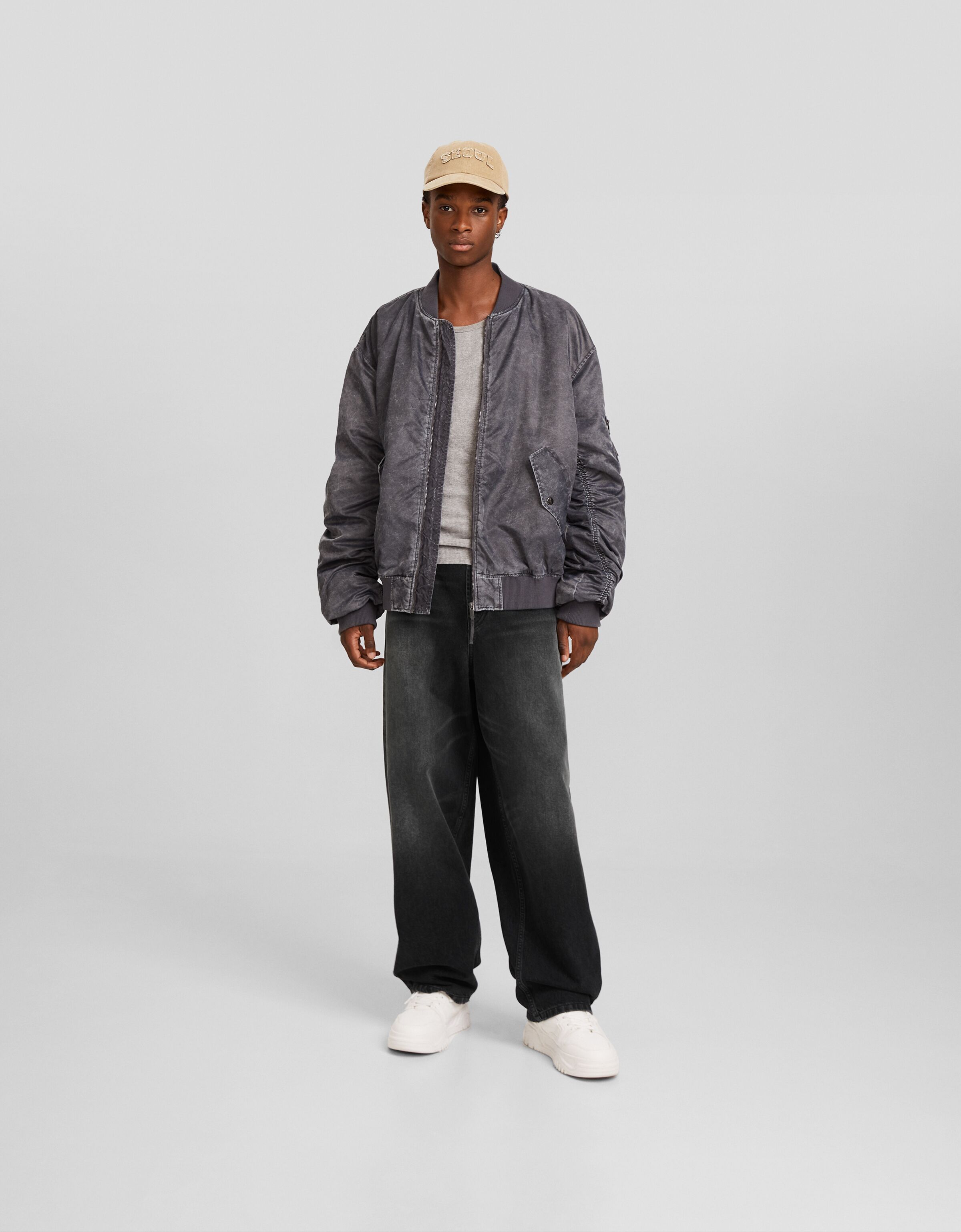 Jeans skater fit efecto lavado