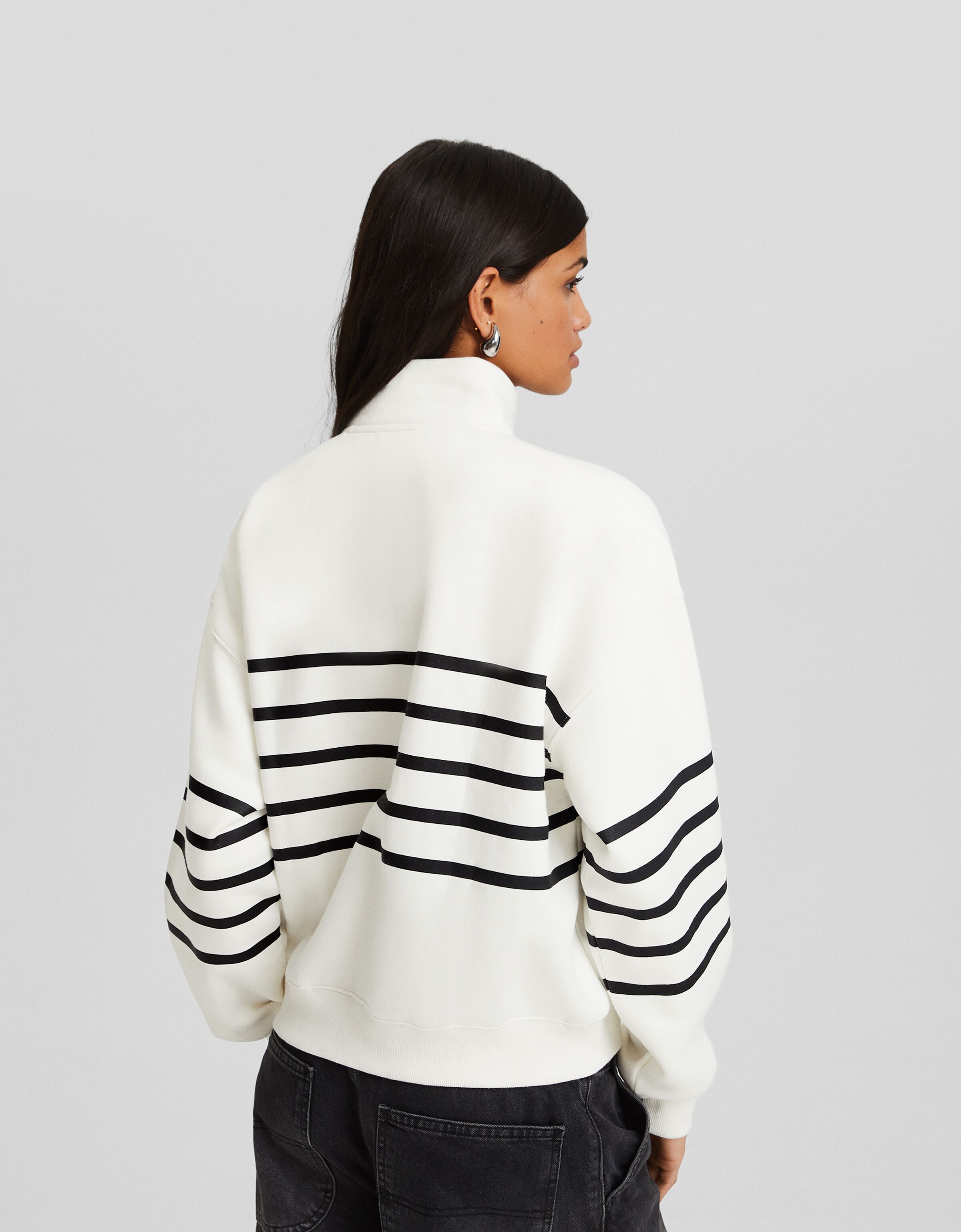 Sudadera cremallera print