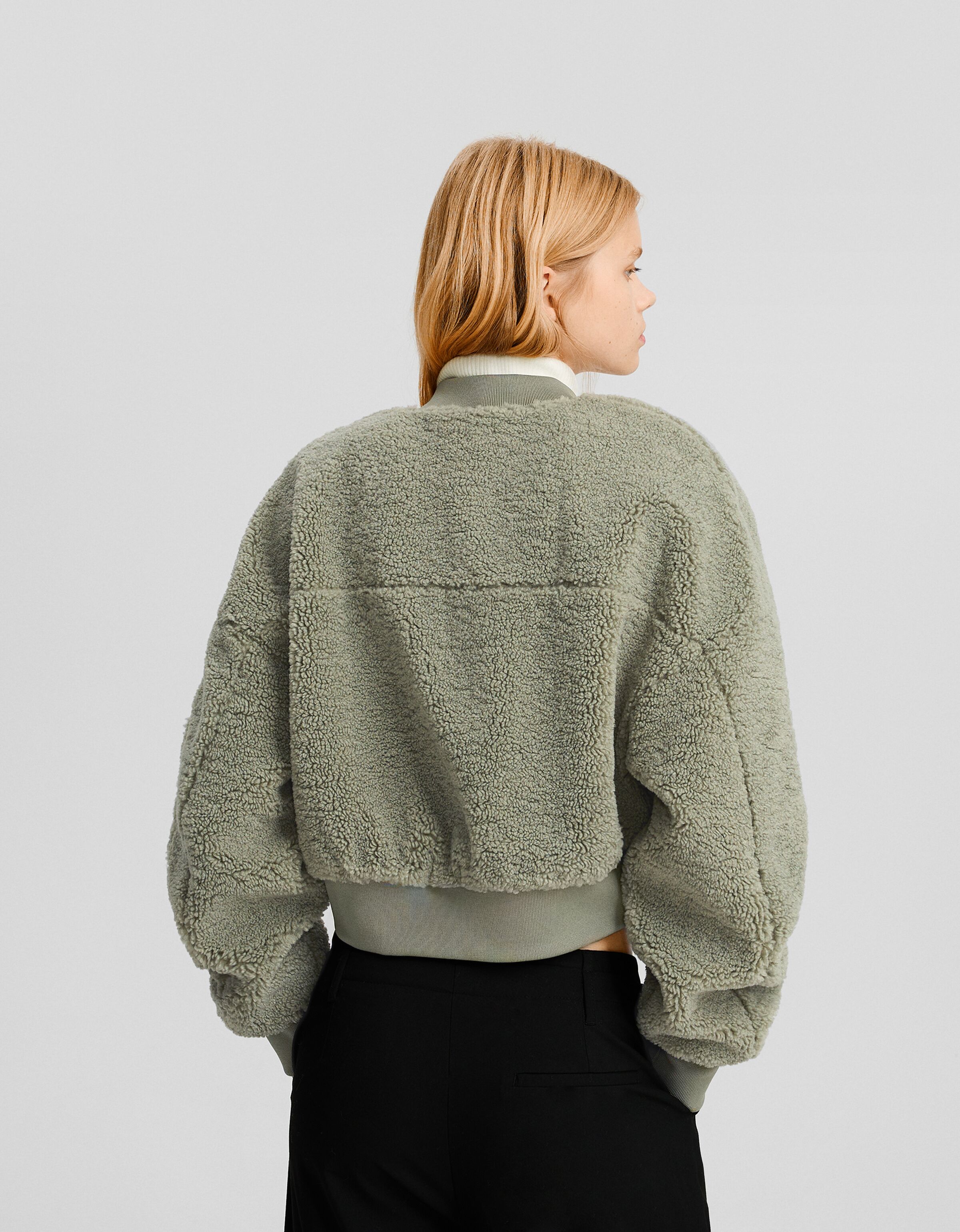 Sudadera cremallera borreguillo