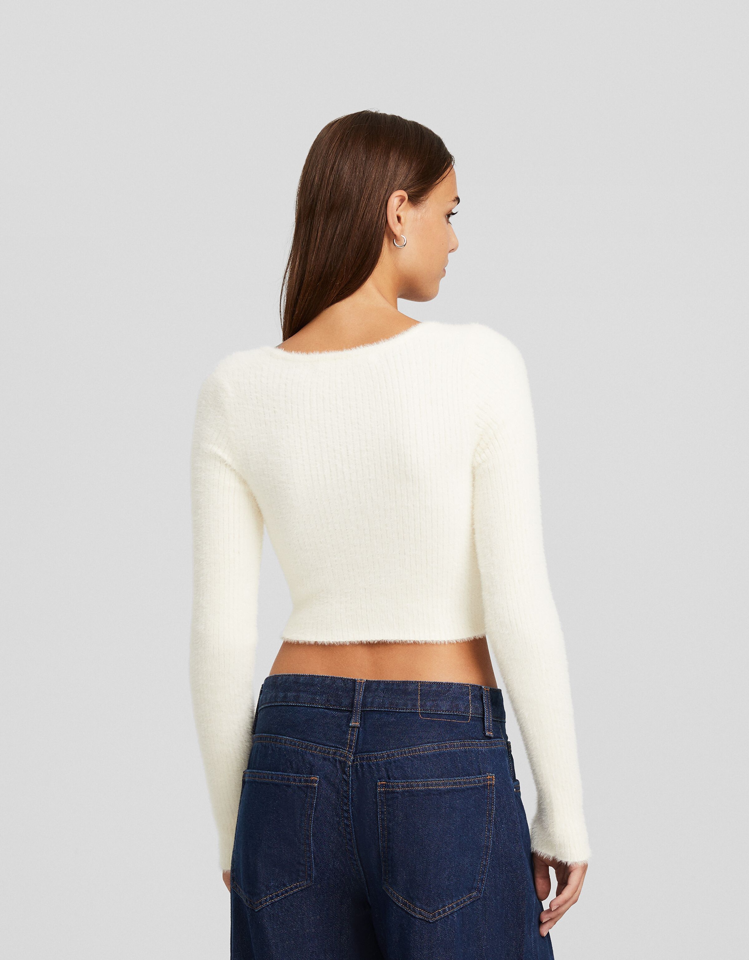 Jersey escote cuadrado