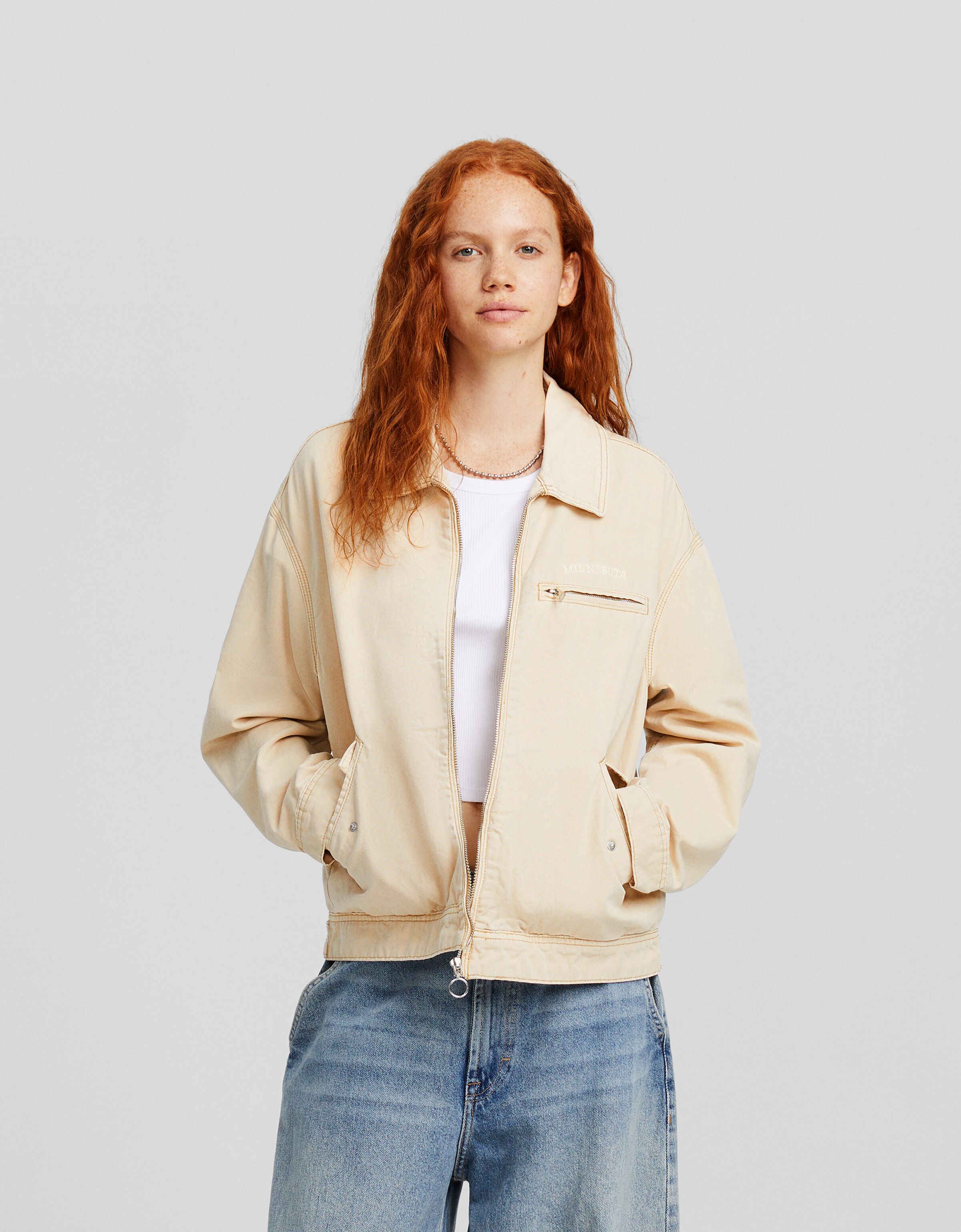 Cazadora worker canvas acolchada