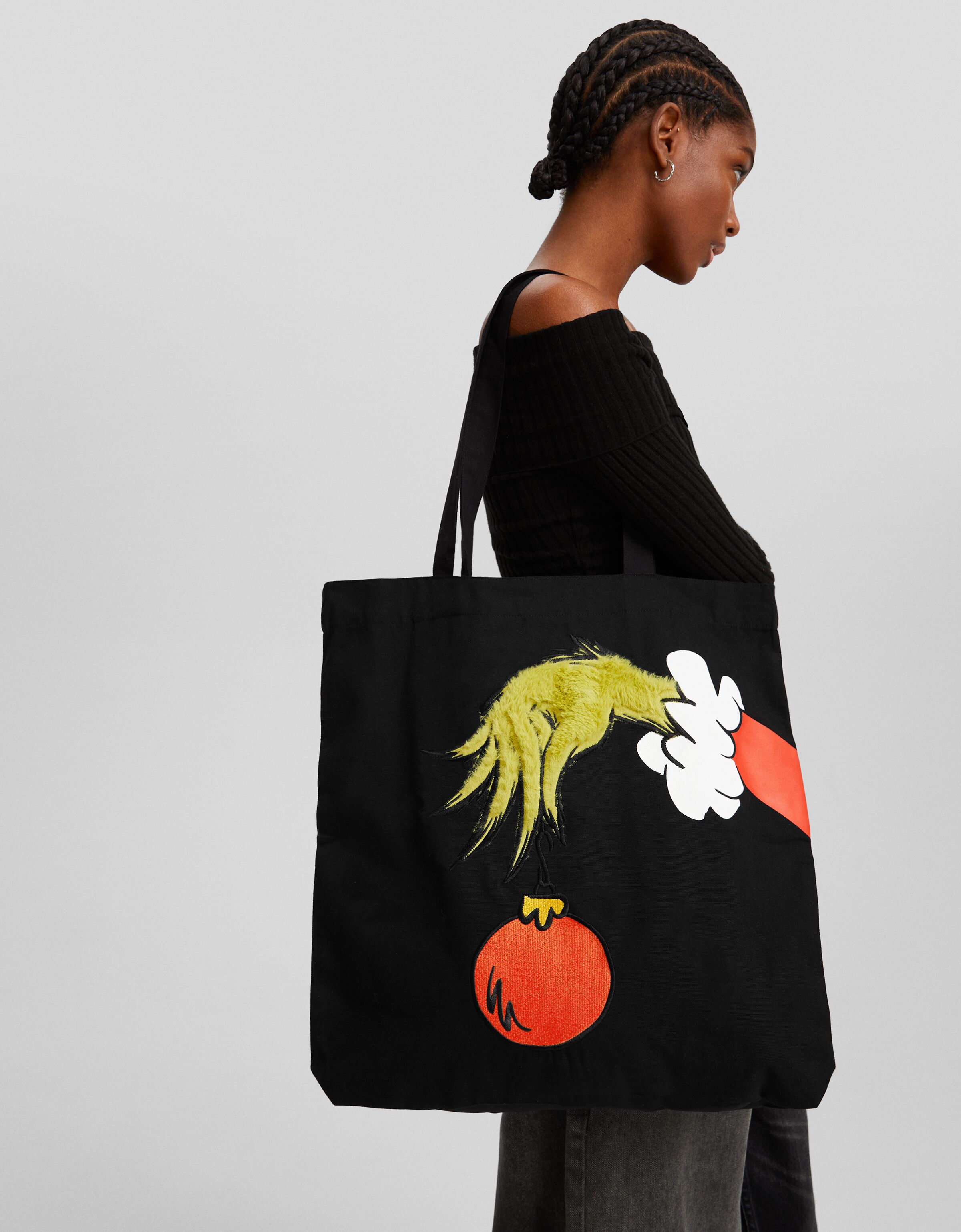 Bolso shopper El Grinch print