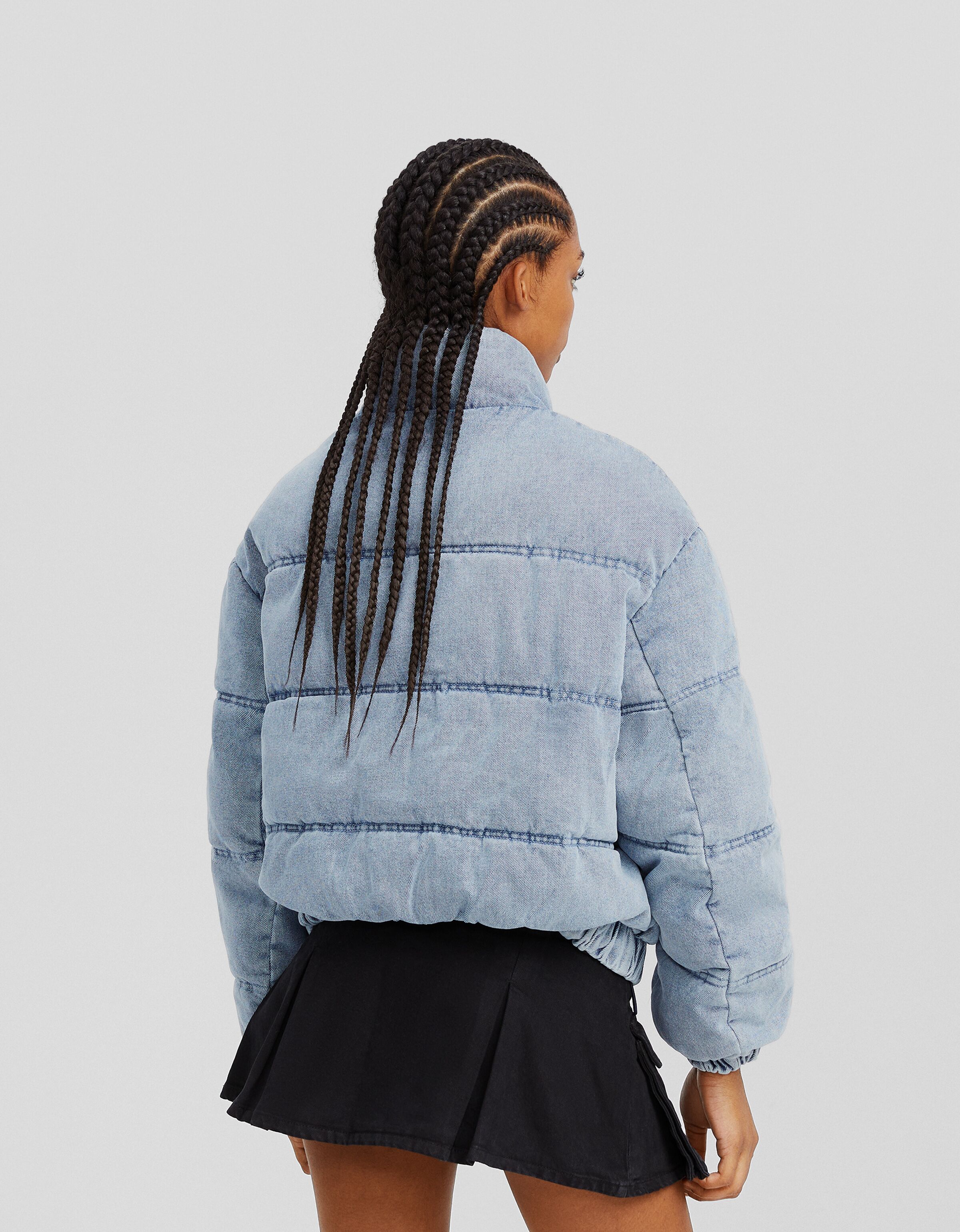 Cazadora acolchada denim