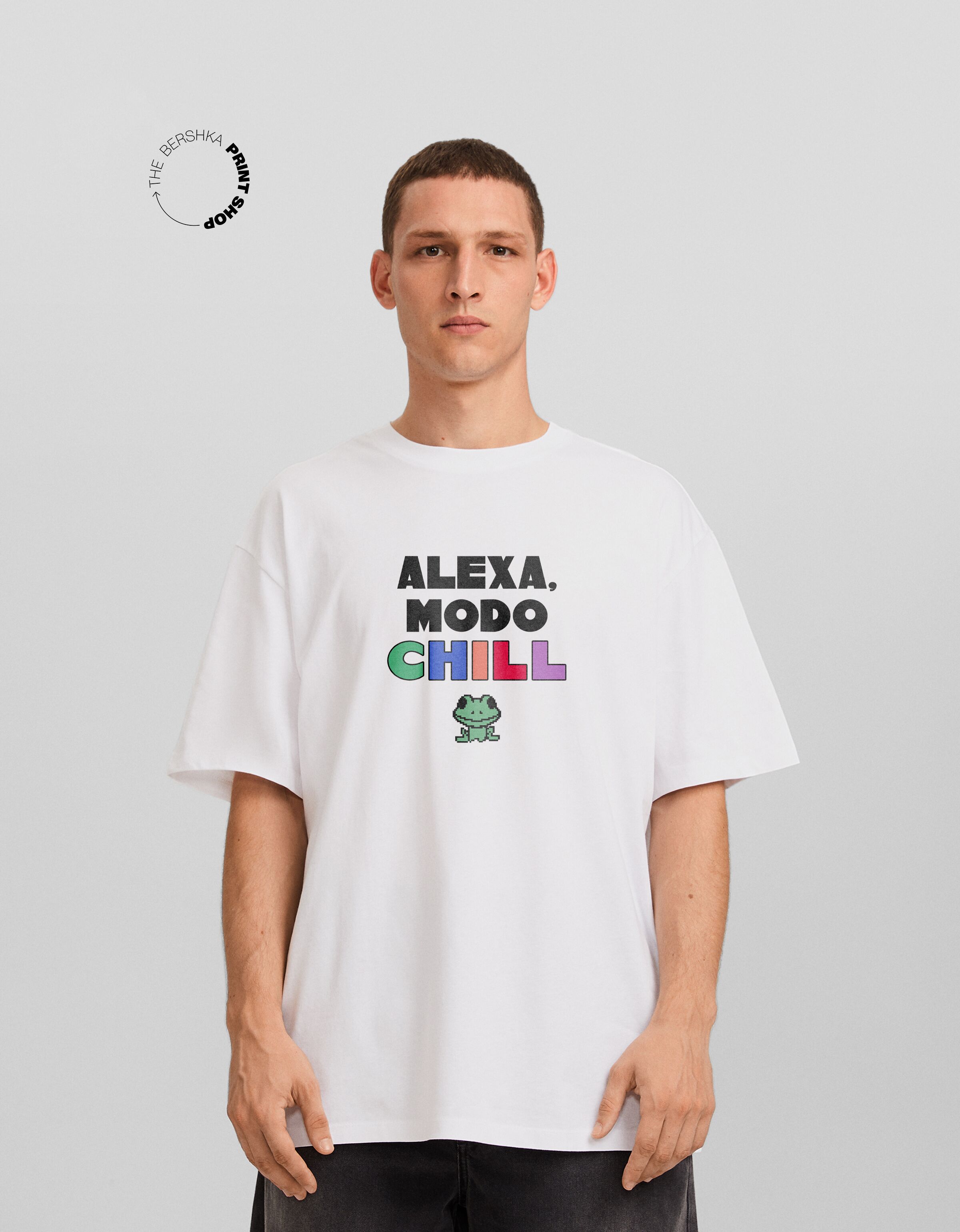 Camiseta Alexa manga corta boxy fit print