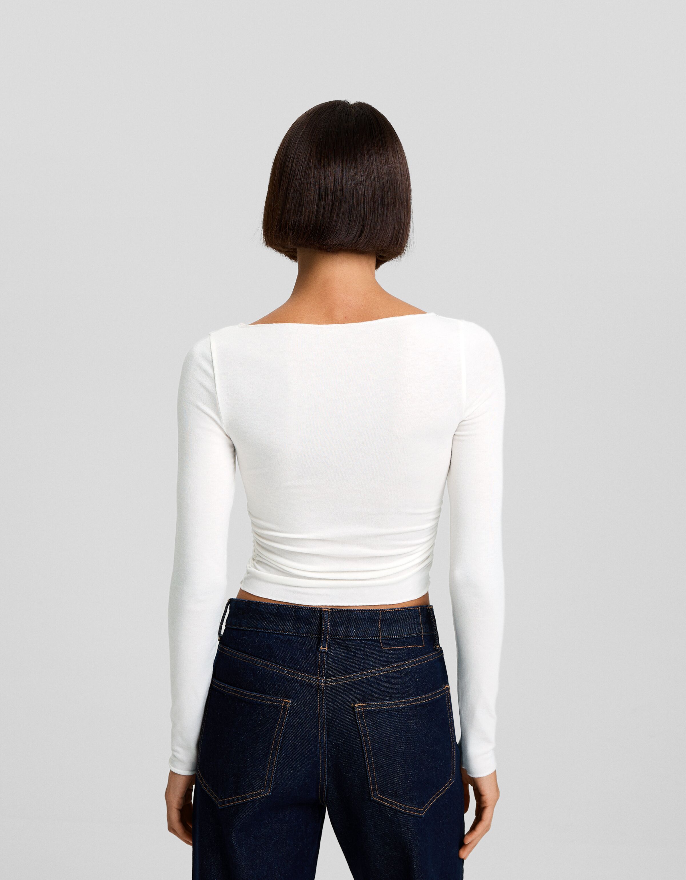 Camiseta manga larga costuras