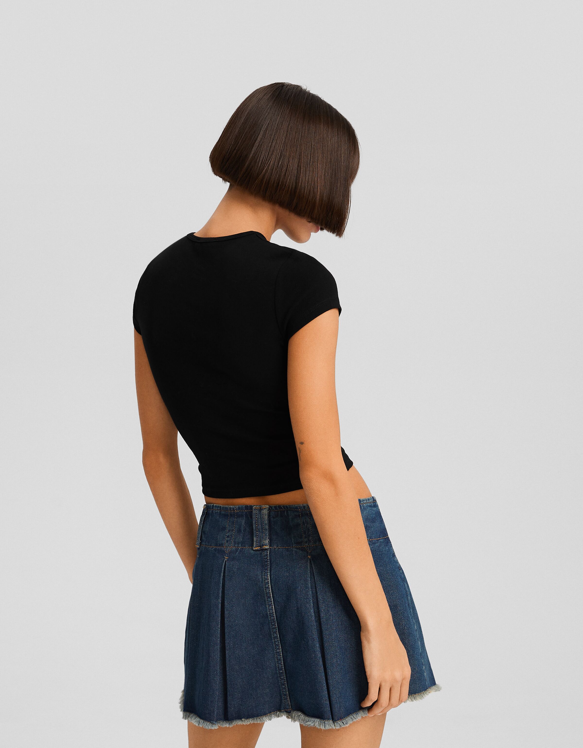 Camiseta manga corta cuello redondo