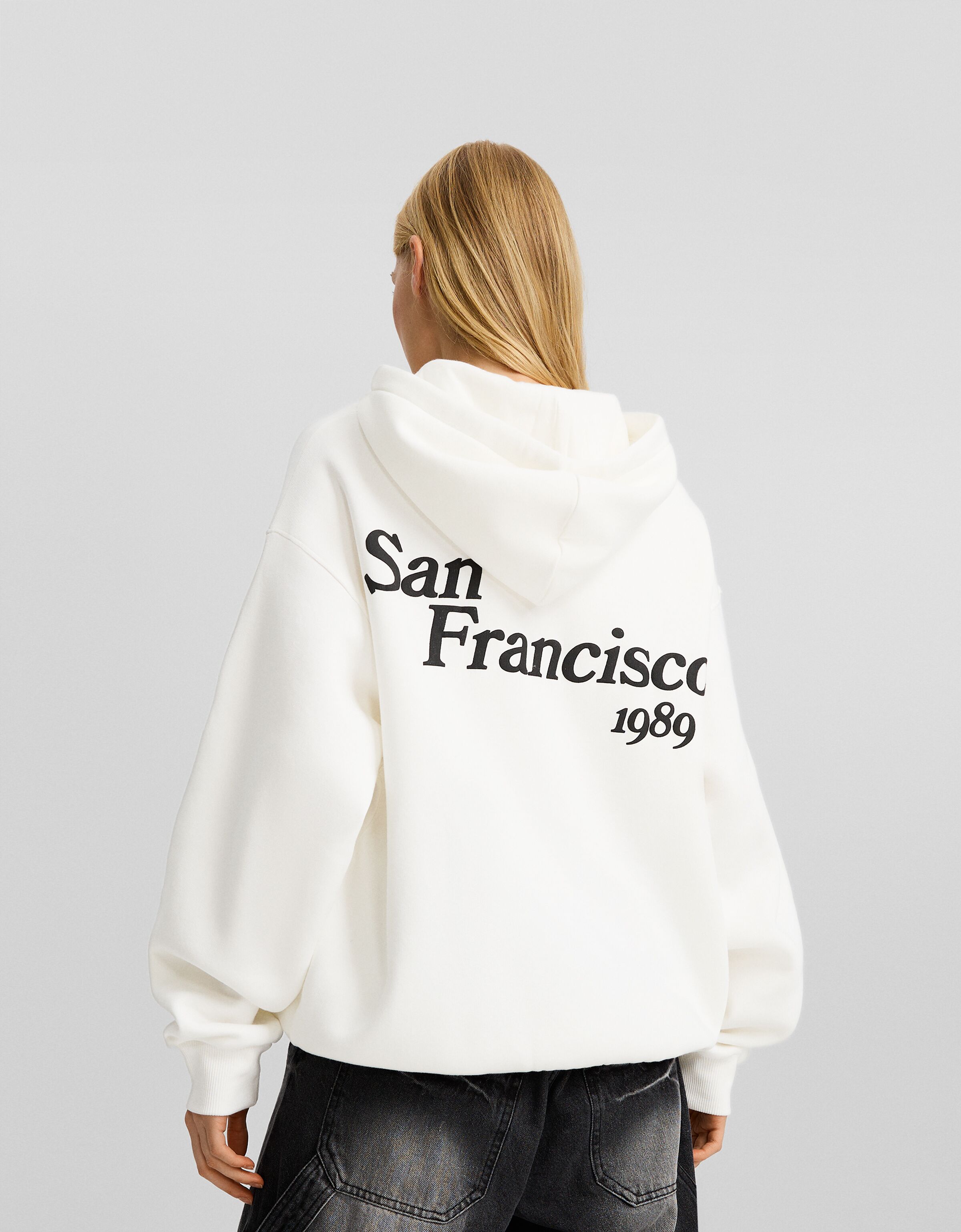 Sudadera capucha print