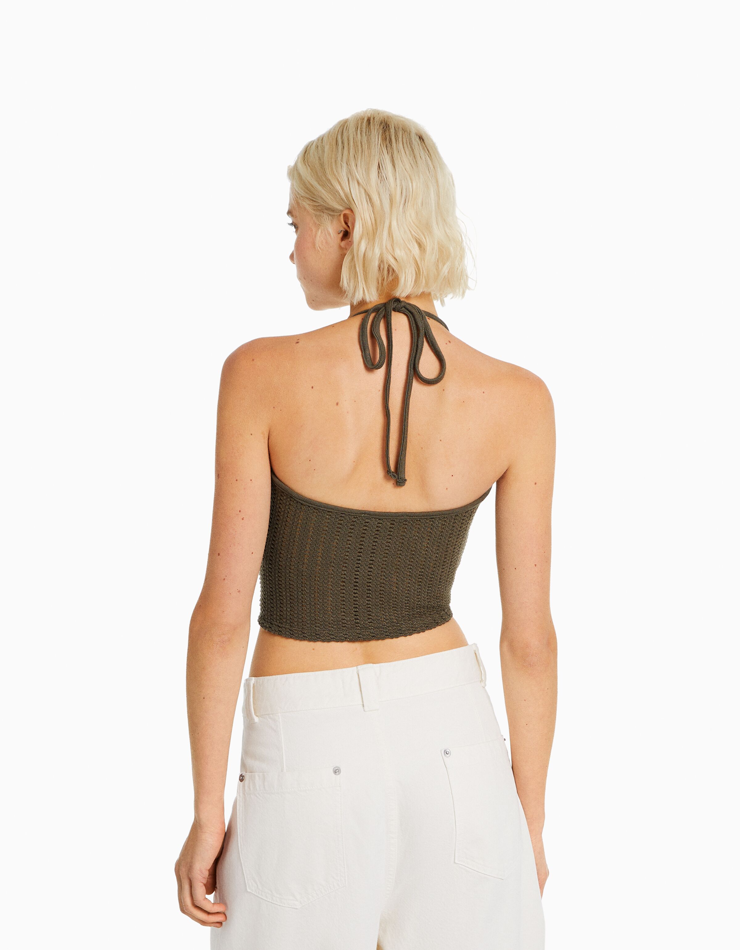 Top halter crochet